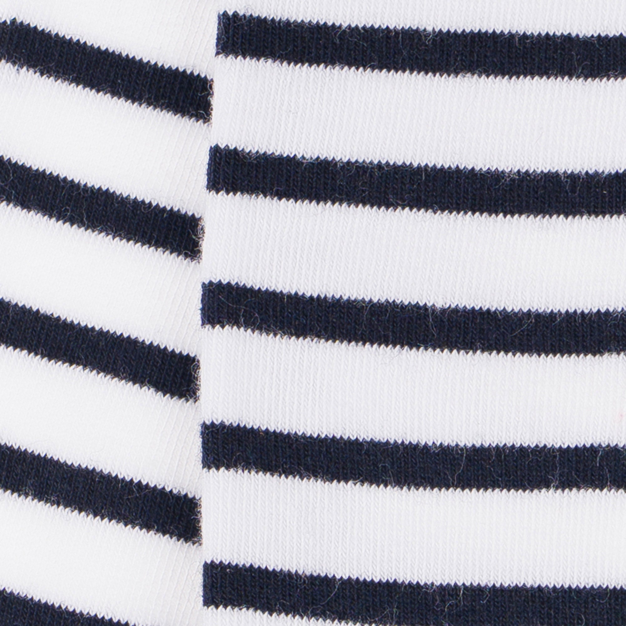 Chaussettes en coton Blanc - Rayures marinières