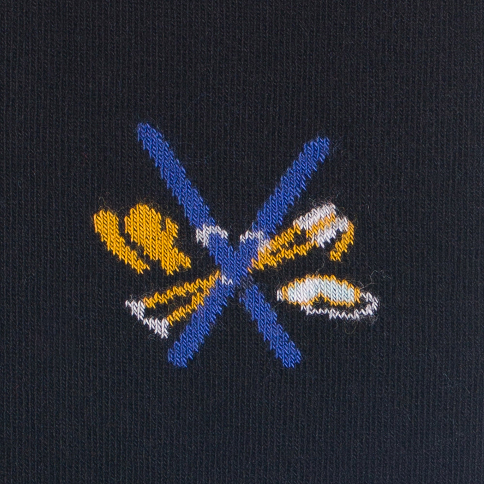 Chaussettes en coton Noir - Motifs skis croisés