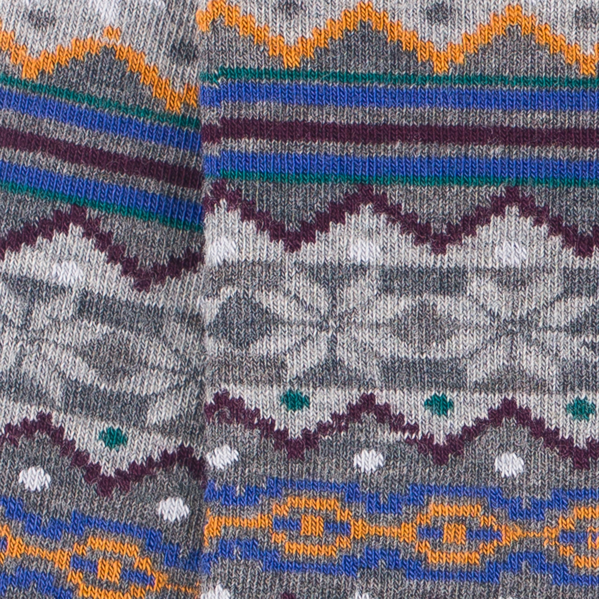 Chaussettes en coton Gris foncé - Style norvégien