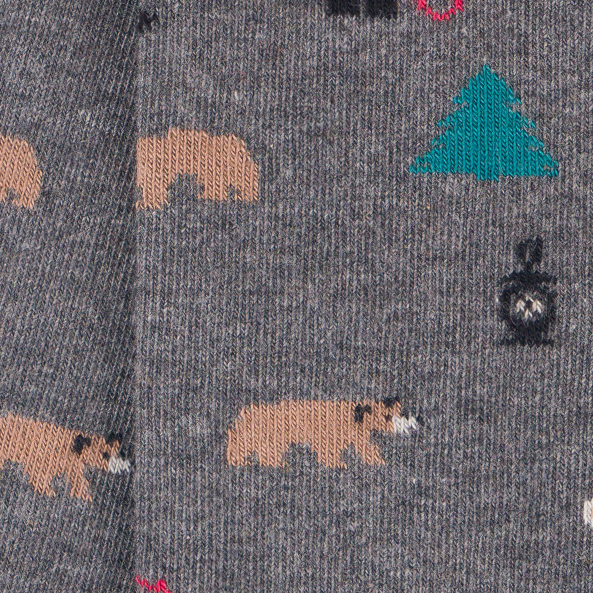 Chaussettes en coton Gris foncé - Motifs semis ours