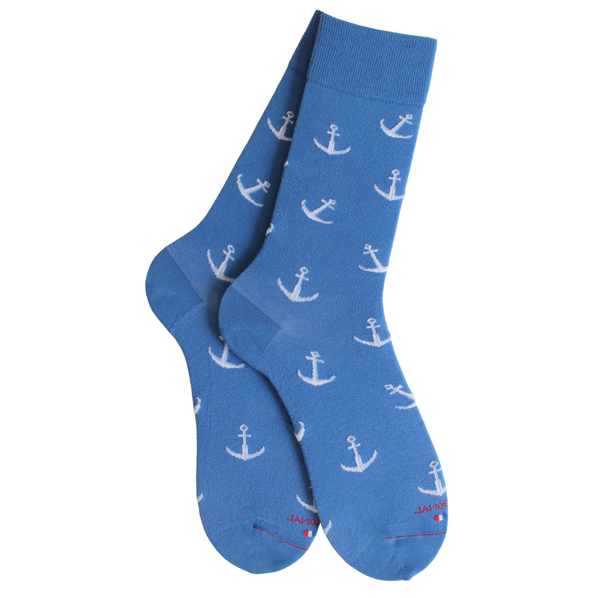 Chaussettes en coton Bleu azur - Semis ancres