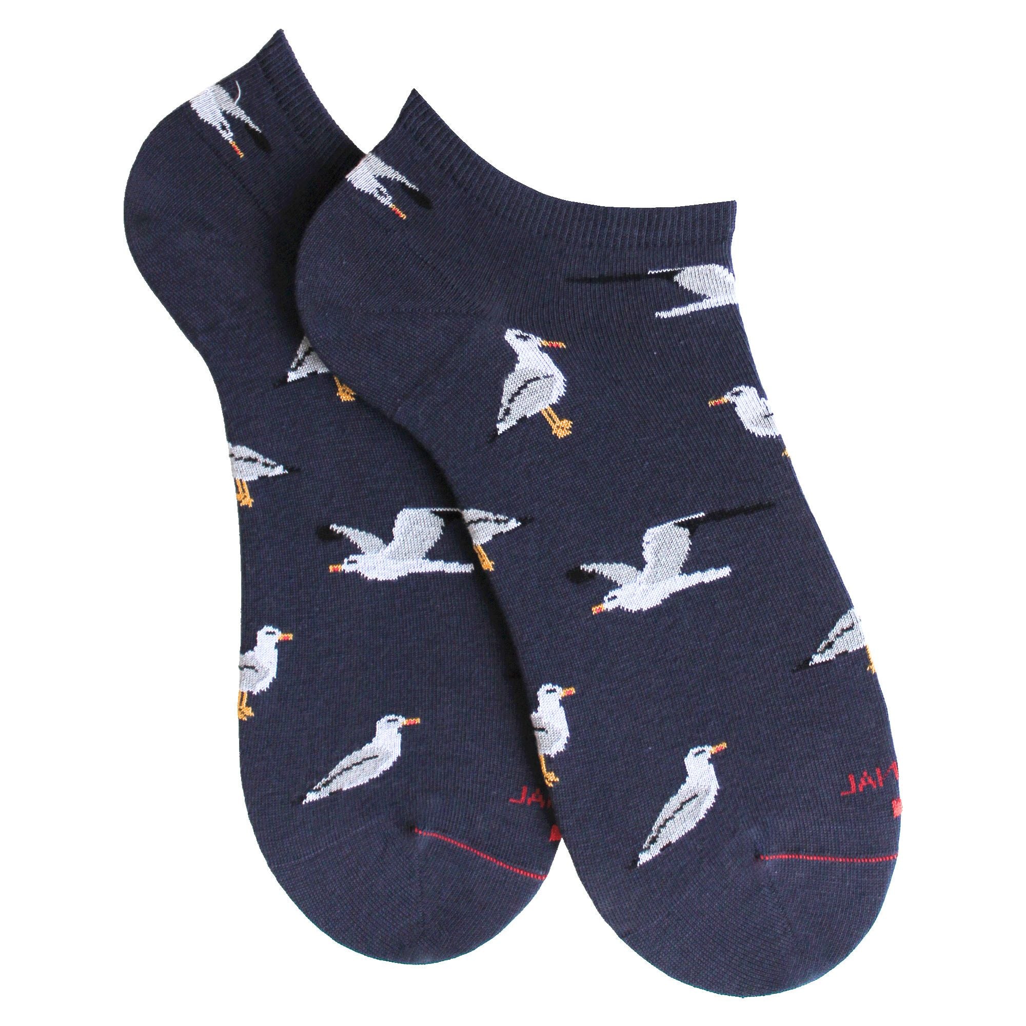 Mini-socquettes en coton Marine - Mouettes