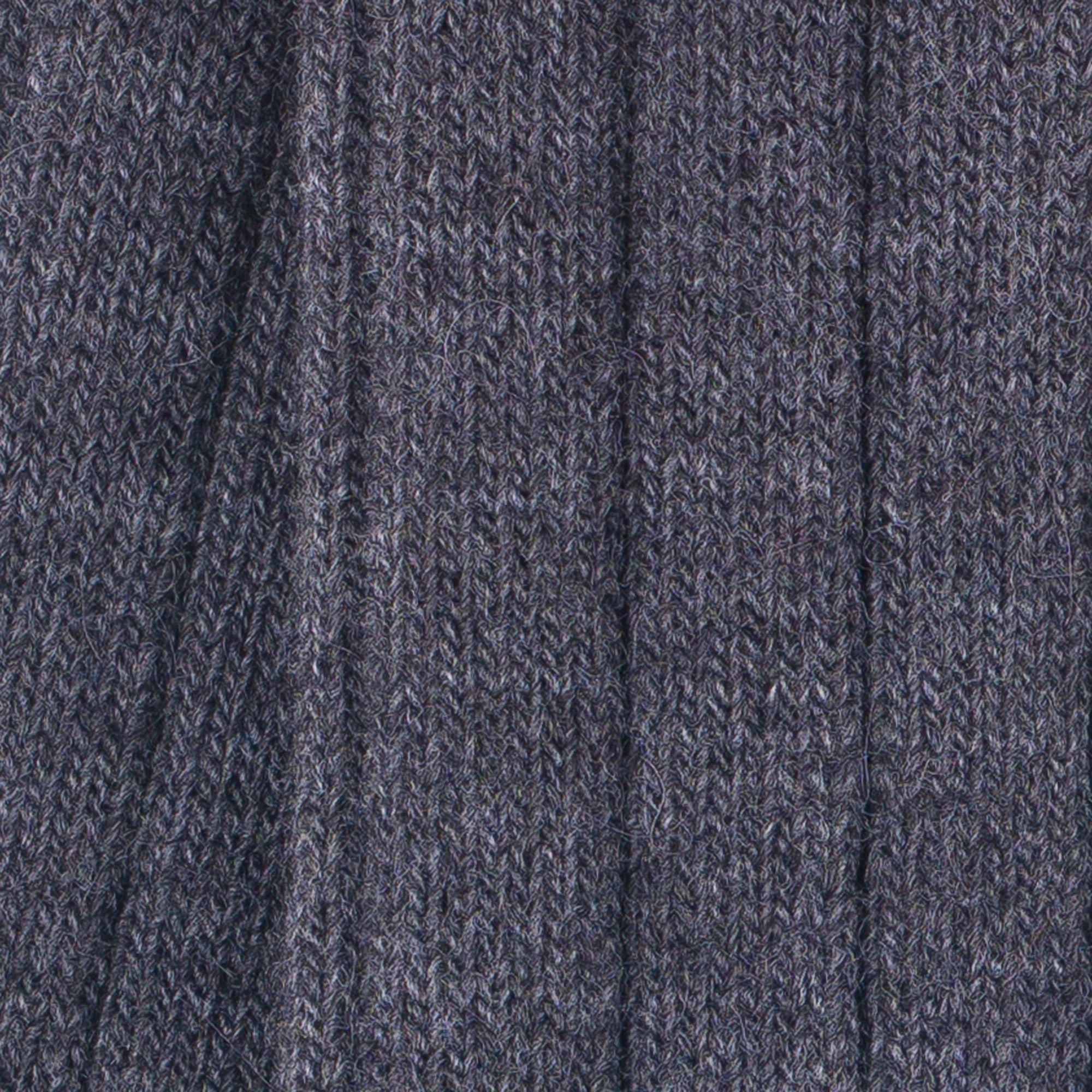 Chaussettes alpaga Anthracite - Grosses mailles à côtes