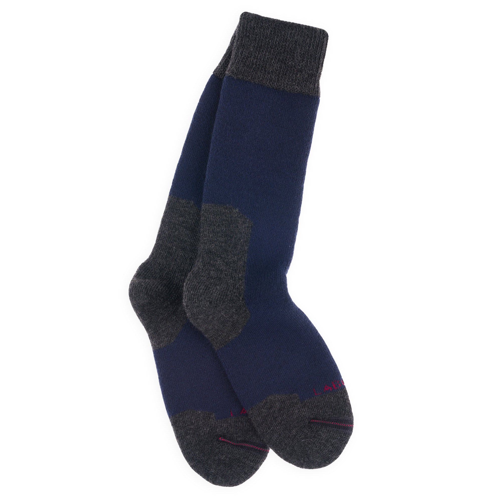 Chaussettes de randonnée polyester Coolmax Marine - Epaisses