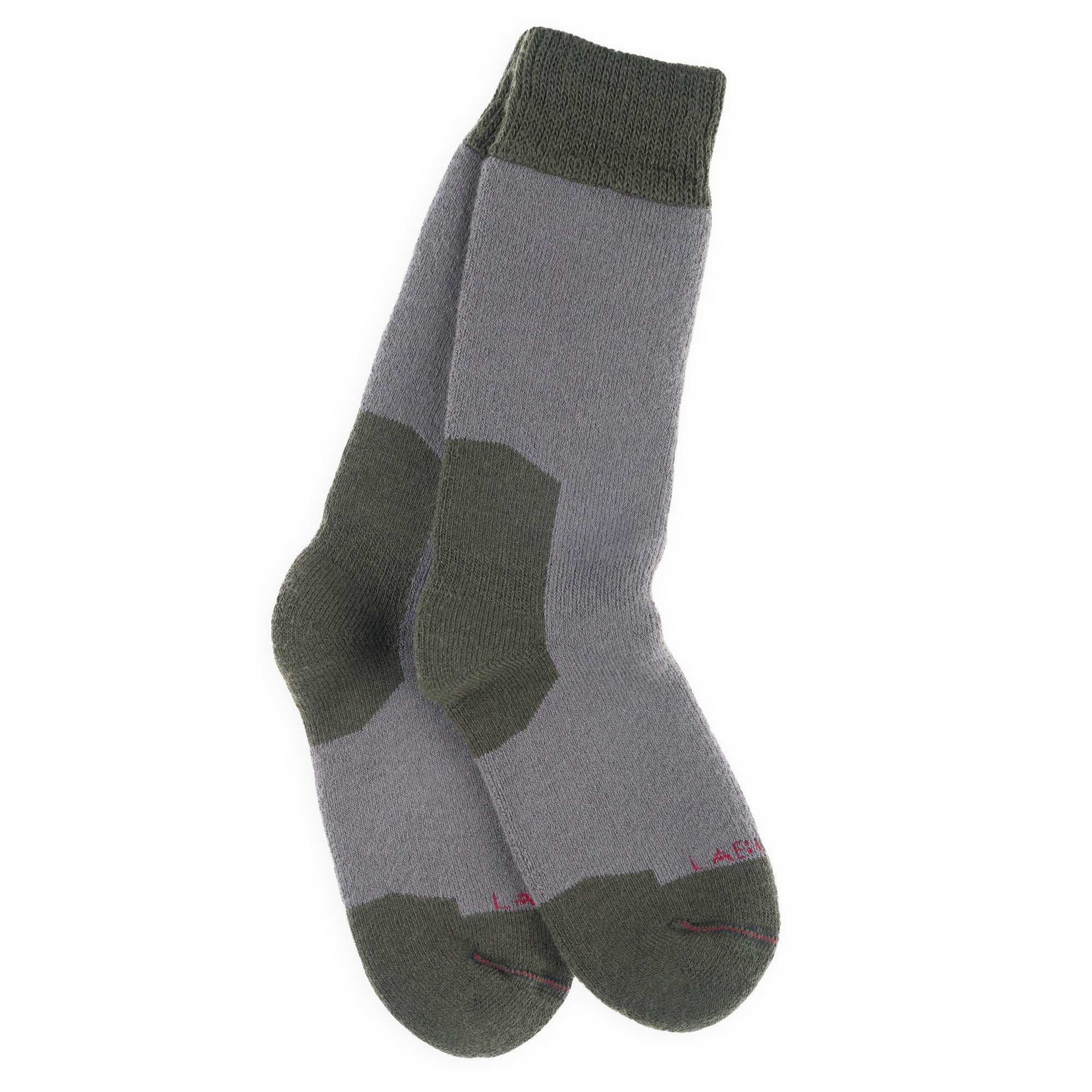 Chaussettes de randonnée polyester Coolmax Gris ardoise - Epaisses