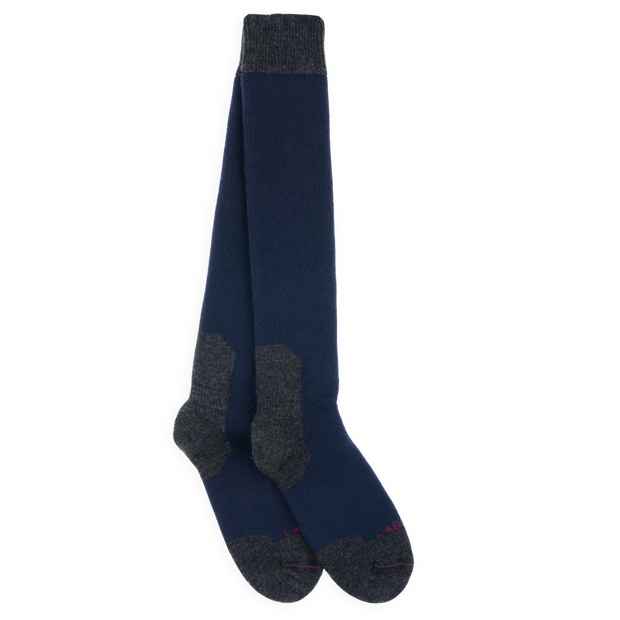 Chaussettes hautes de randonnée polyester Coolmax Marine - Epaisses