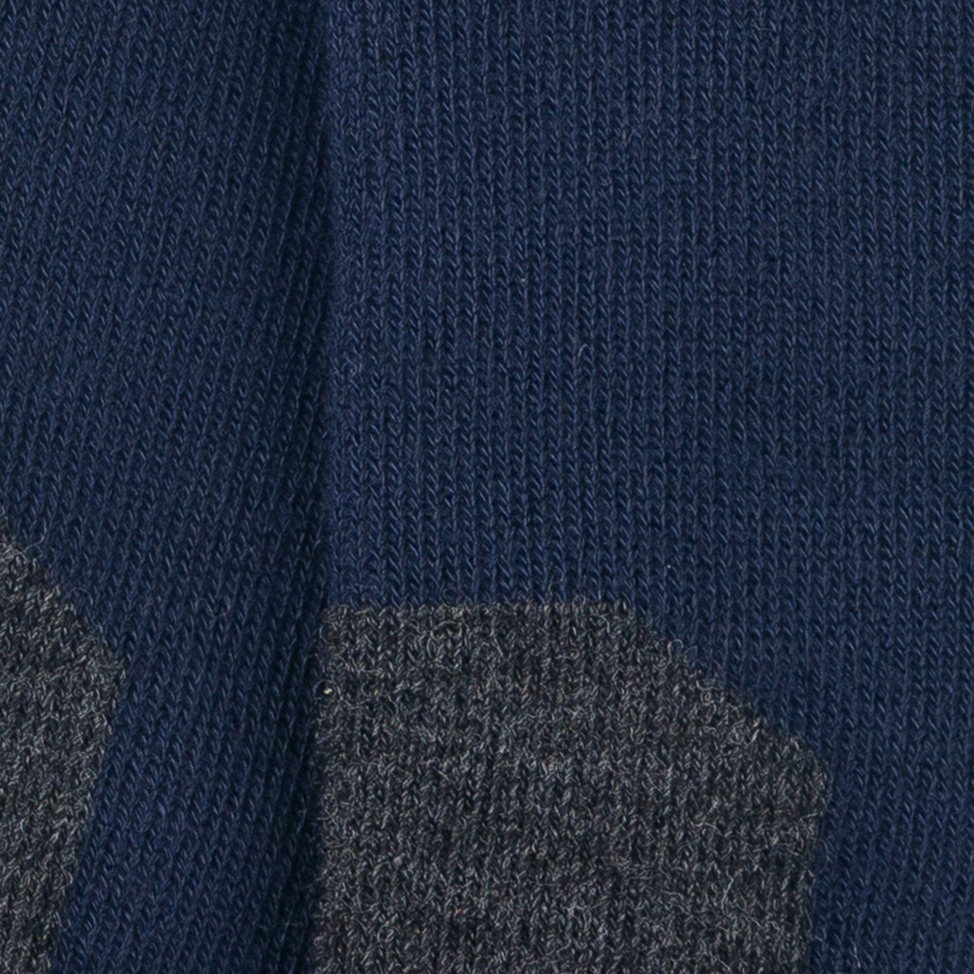 Chaussettes hautes de randonnée polyester Coolmax Marine - Epaisses