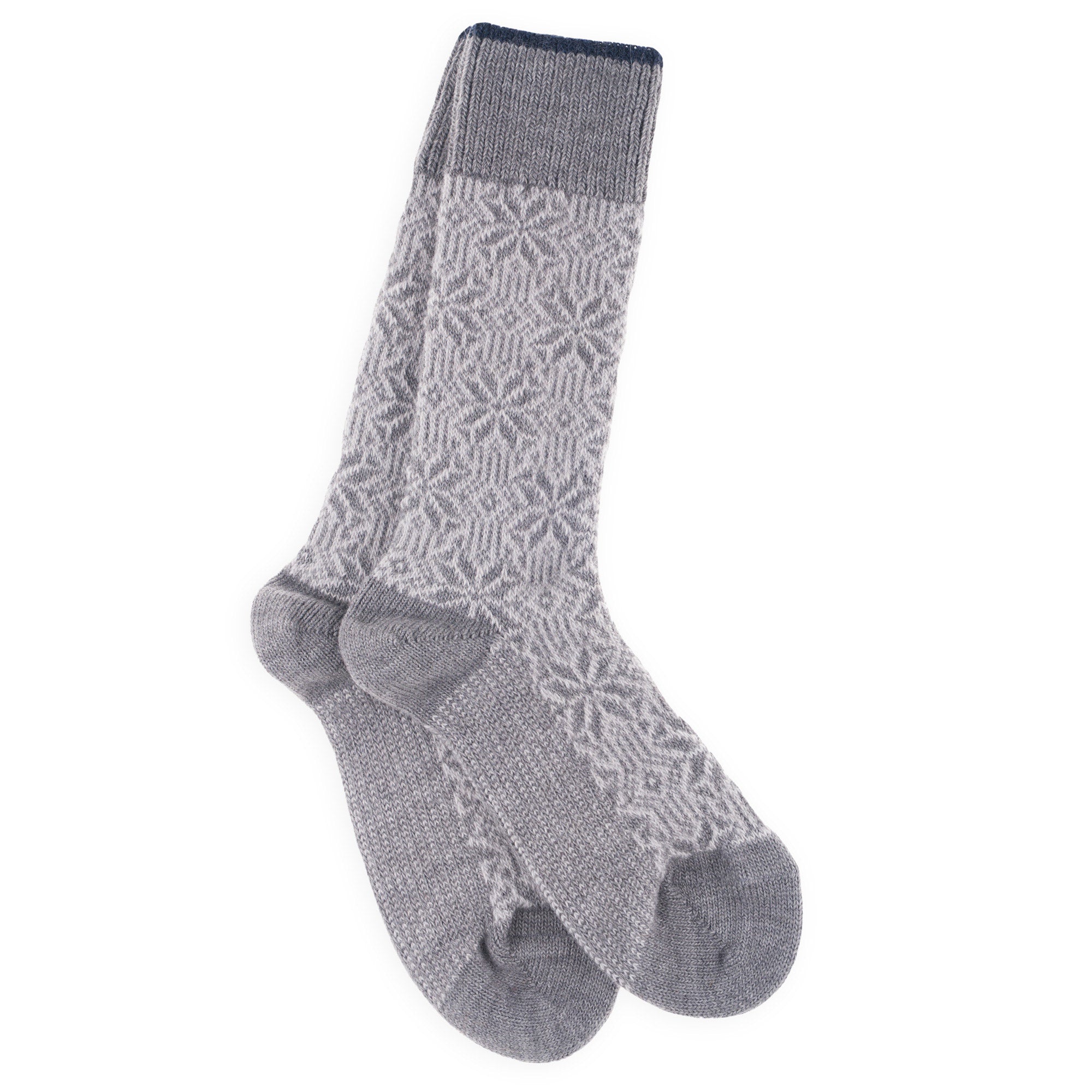Chaussettes alpaga épaisses Gris moyen - Norvégiennes