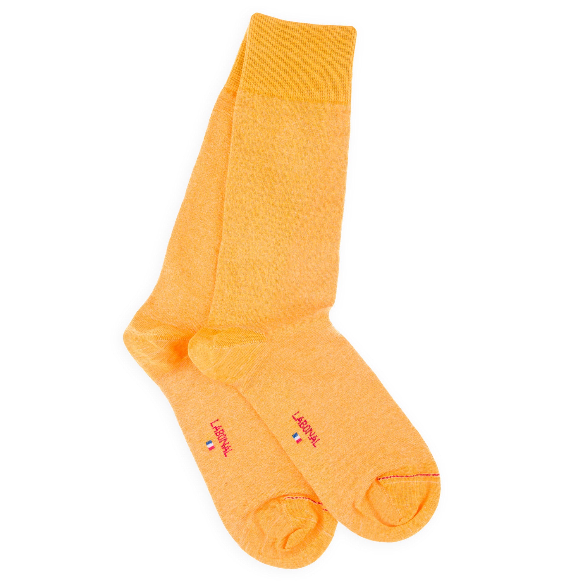 Chaussettes en lin Jaune - Unies jersey