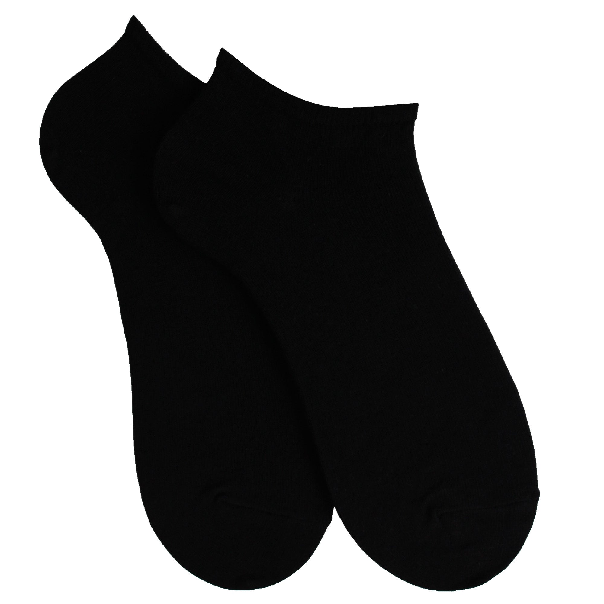 Mini-socquettes en bambou Noir - Unies jersey