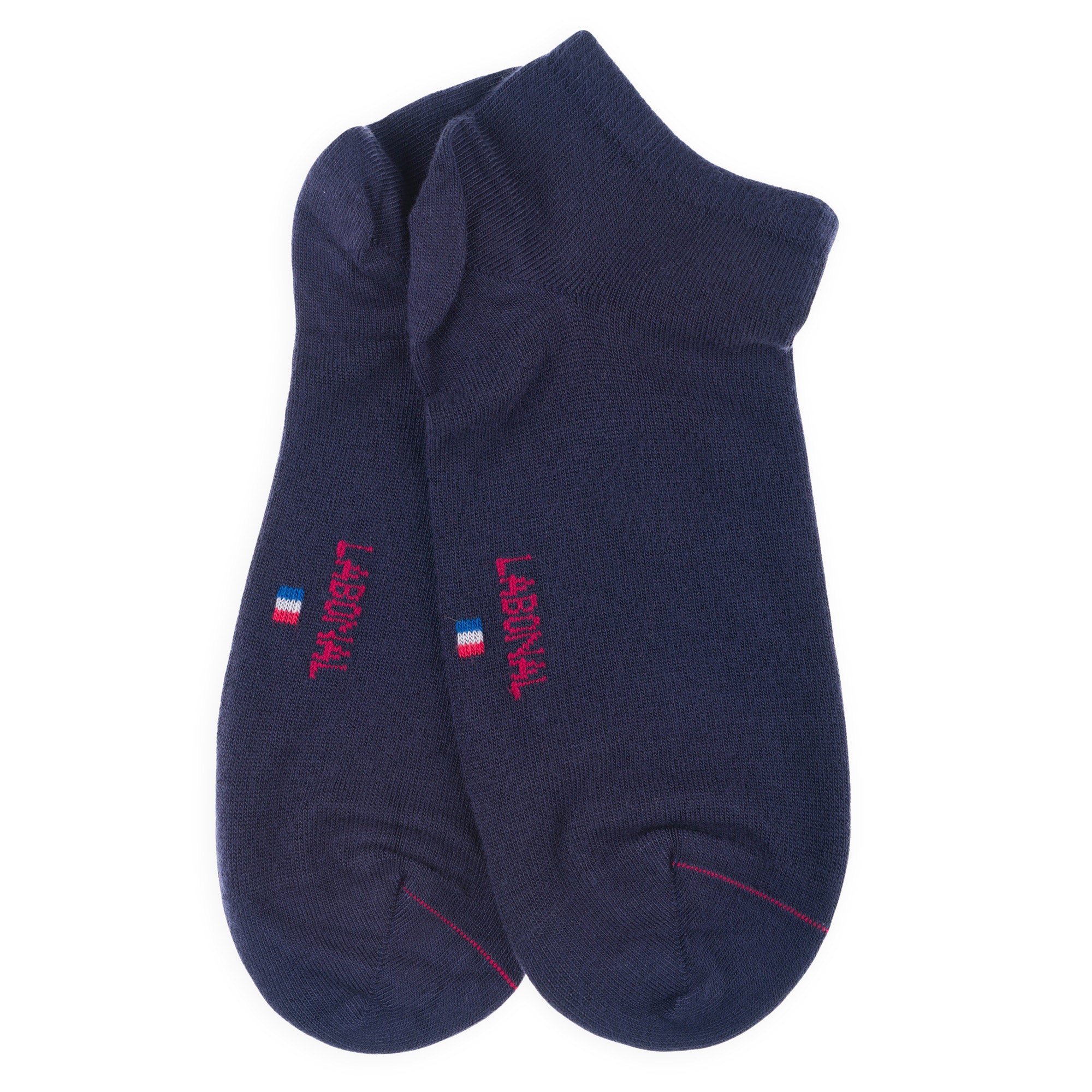 Mini-socquettes en bambou Marine - Unies jersey