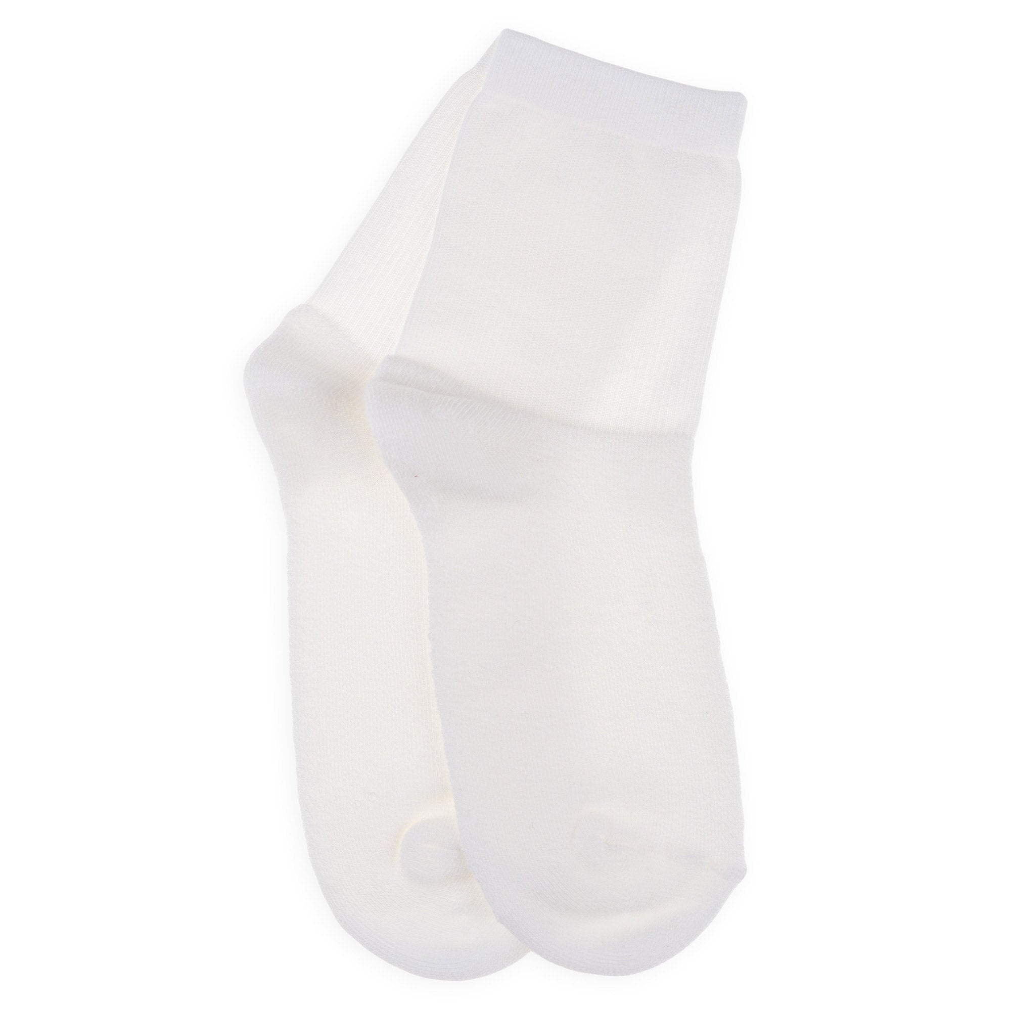 Socquettes en bambou Blanc - Unies jersey