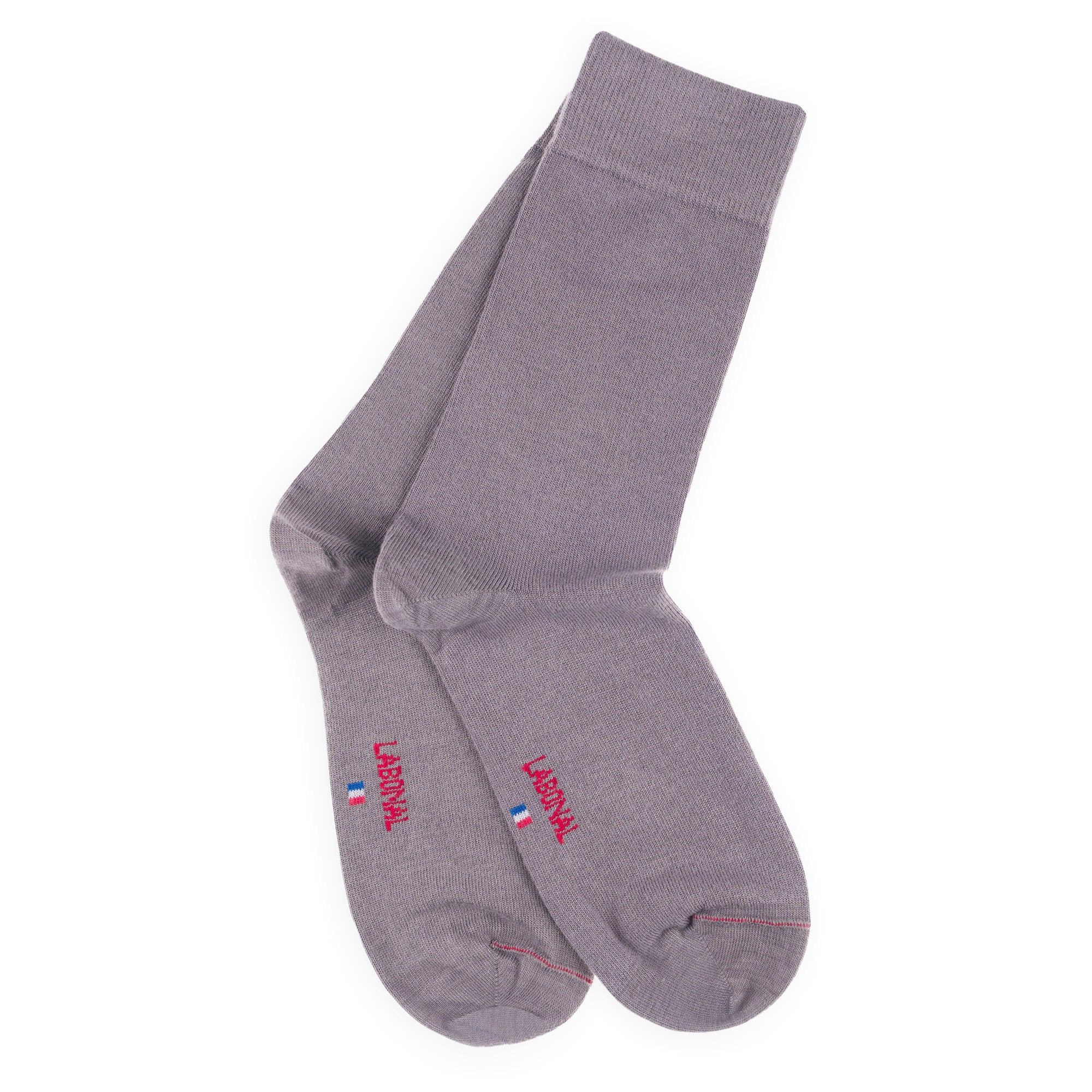 Chaussettes en bambou Gris - Unies jersey