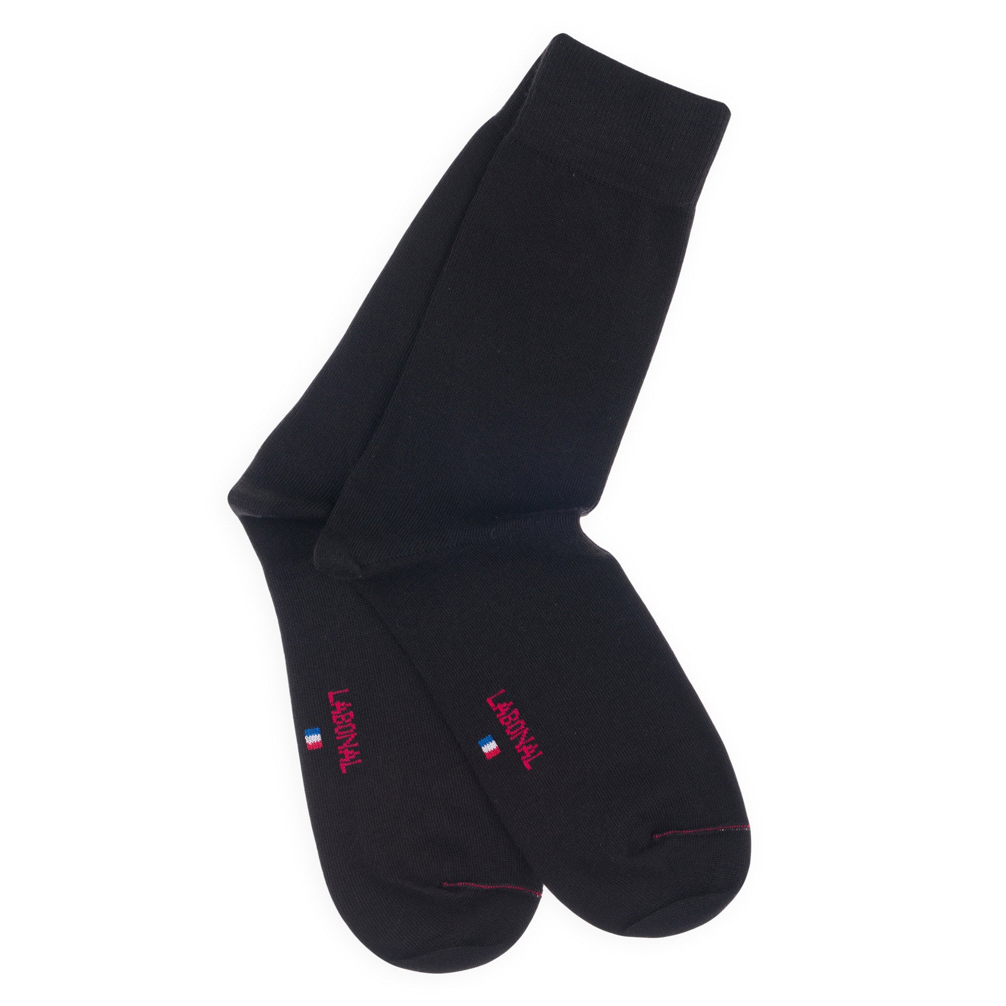 Chaussettes en bambou Noir - Unies jersey