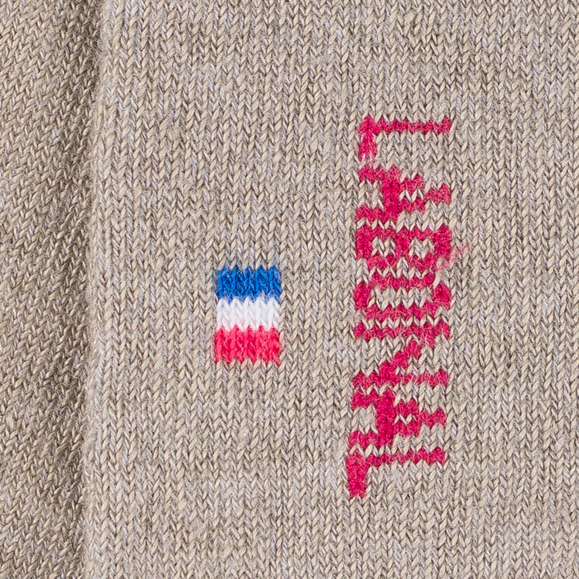 Mini-socquettes en lin Taupe - Unies jersey