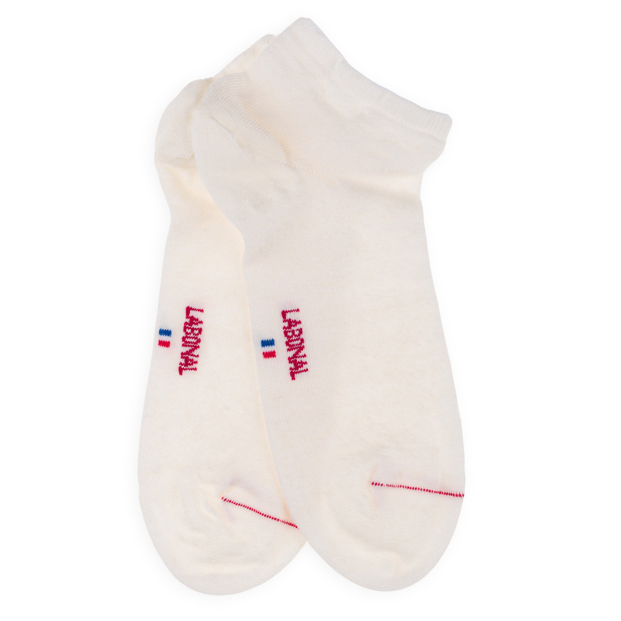 Mini-socquettes en lin Blanc - Unies jersey