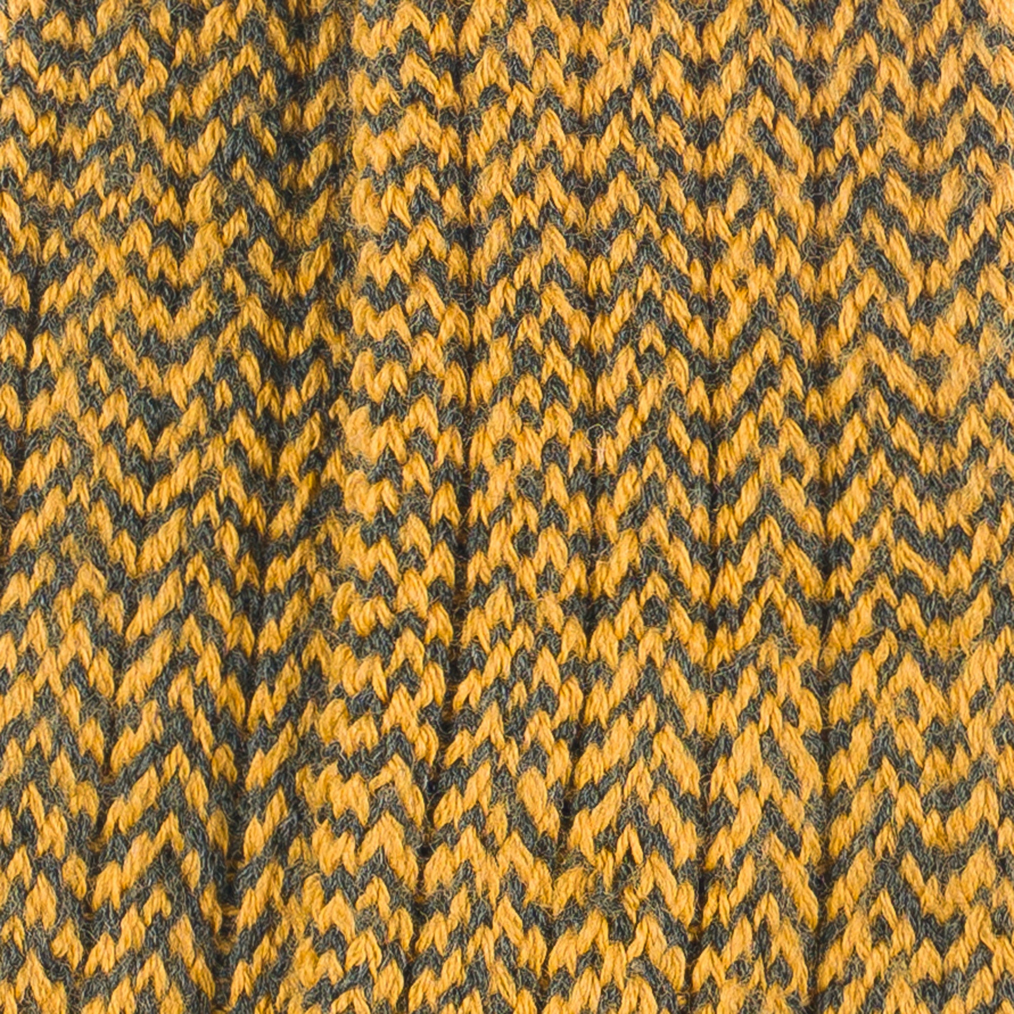 Chaussettes hautes de chasse en laine Kaki & Jaune - Bicolores