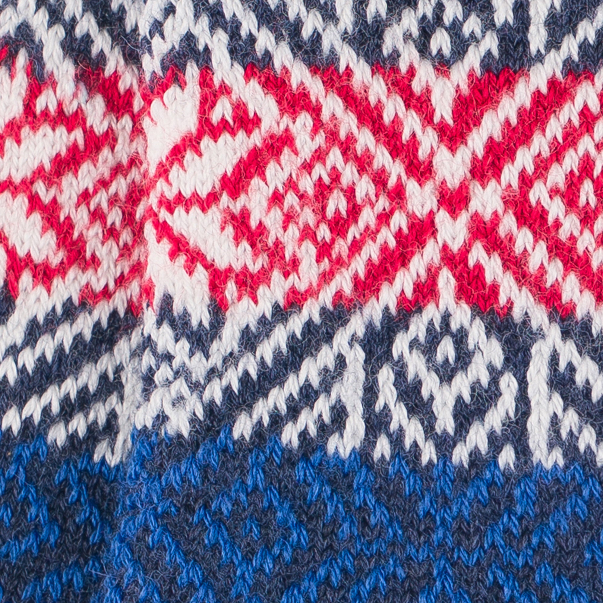 Chaussettes en laine mérinos colorées épaisses Marine - Norvégiennes