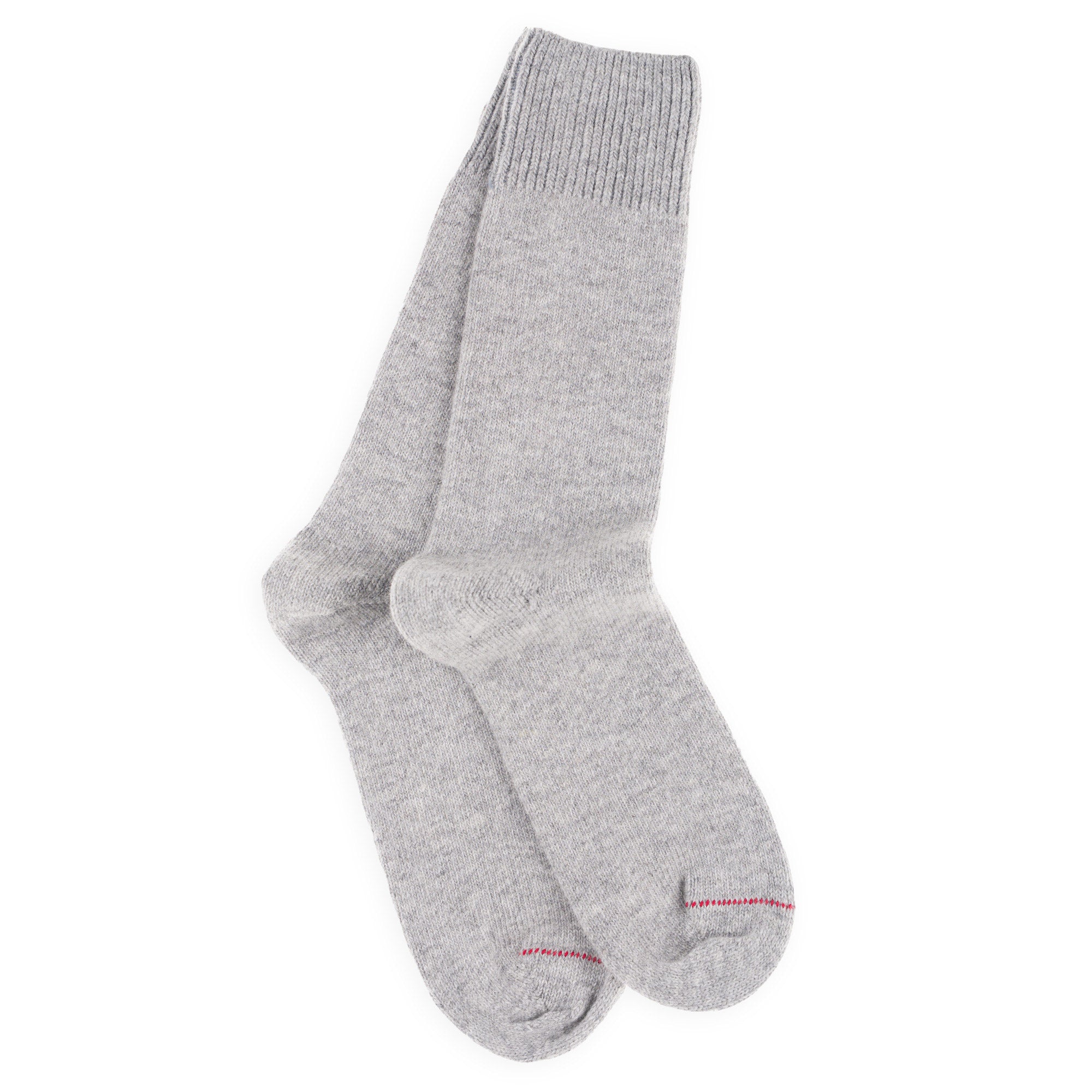 Chaussettes en laine et cachemire Gris - Unies jersey
