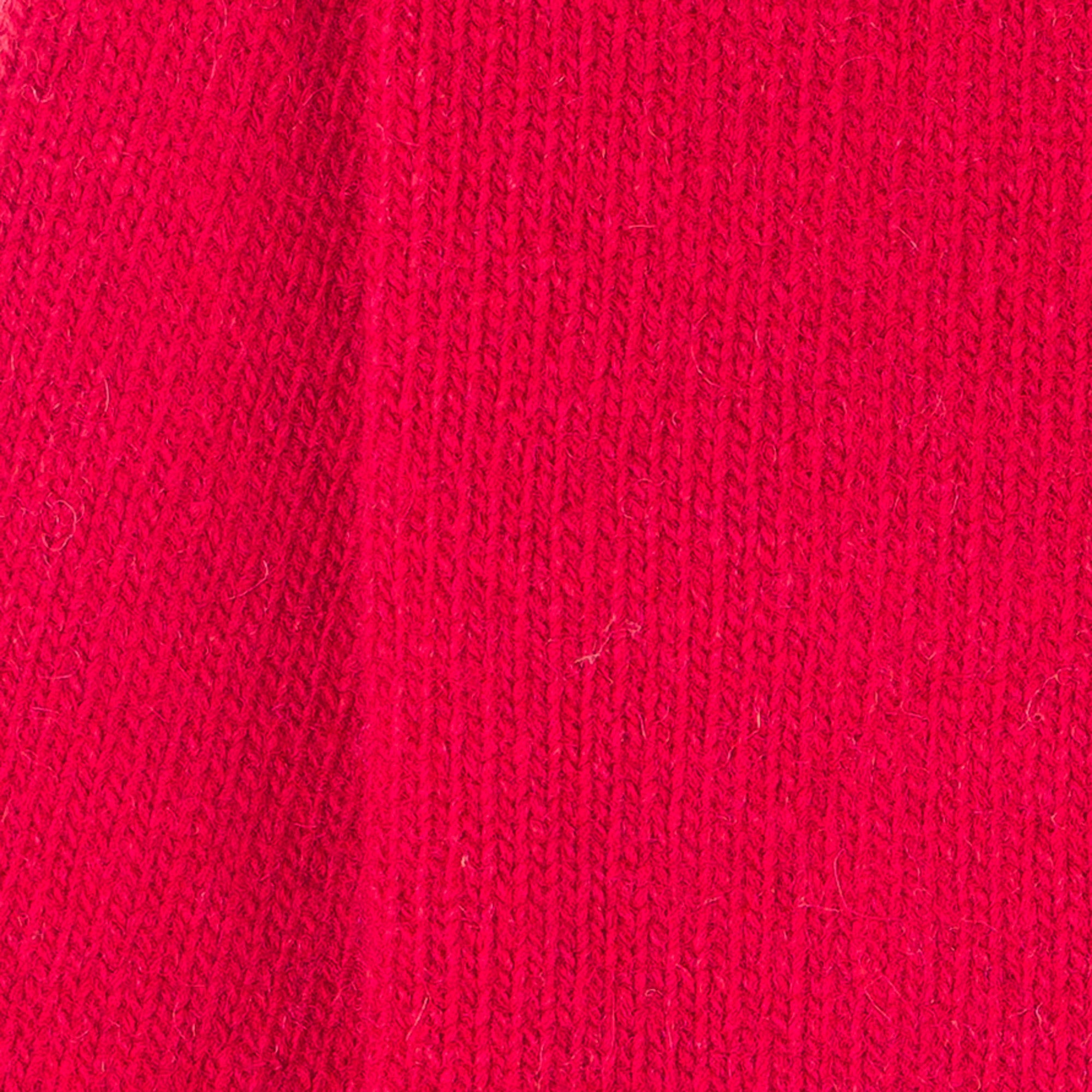 Chaussettes en laine et cachemire Rouge - Unies jersey