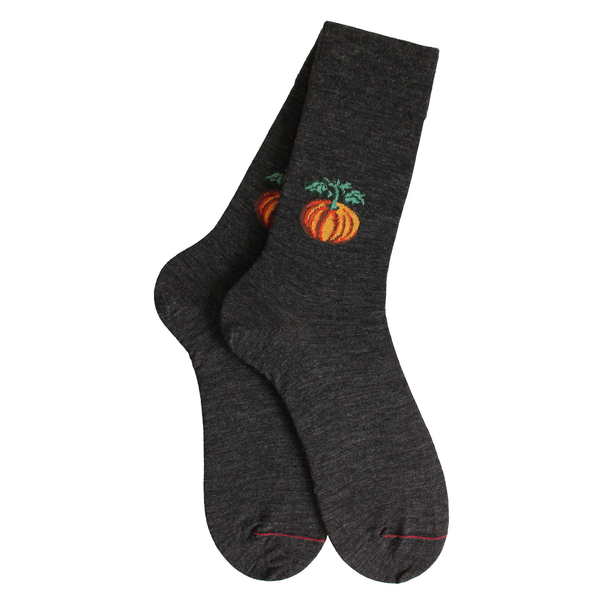 Chaussettes laine gris citrouille