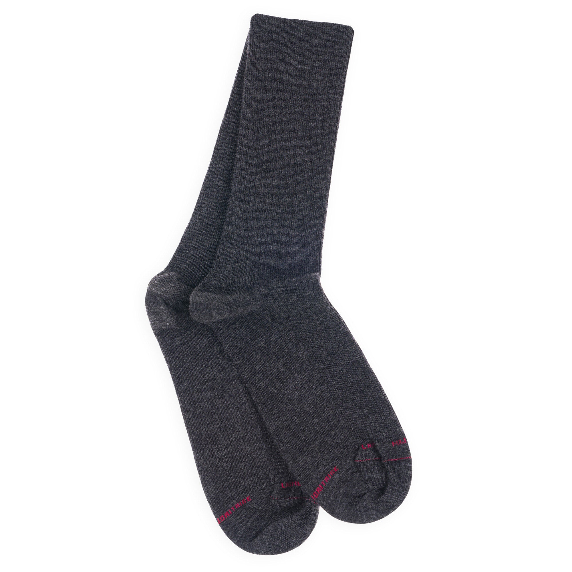 Chaussettes Non Comprimantes en laine mérinos Anthracite - Unies