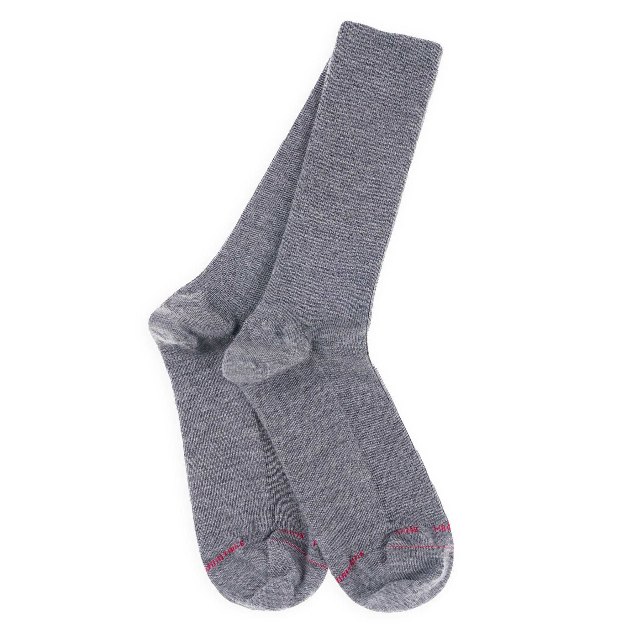 Chaussettes Non Comprimantes en laine mérinos Gris fer - Unies