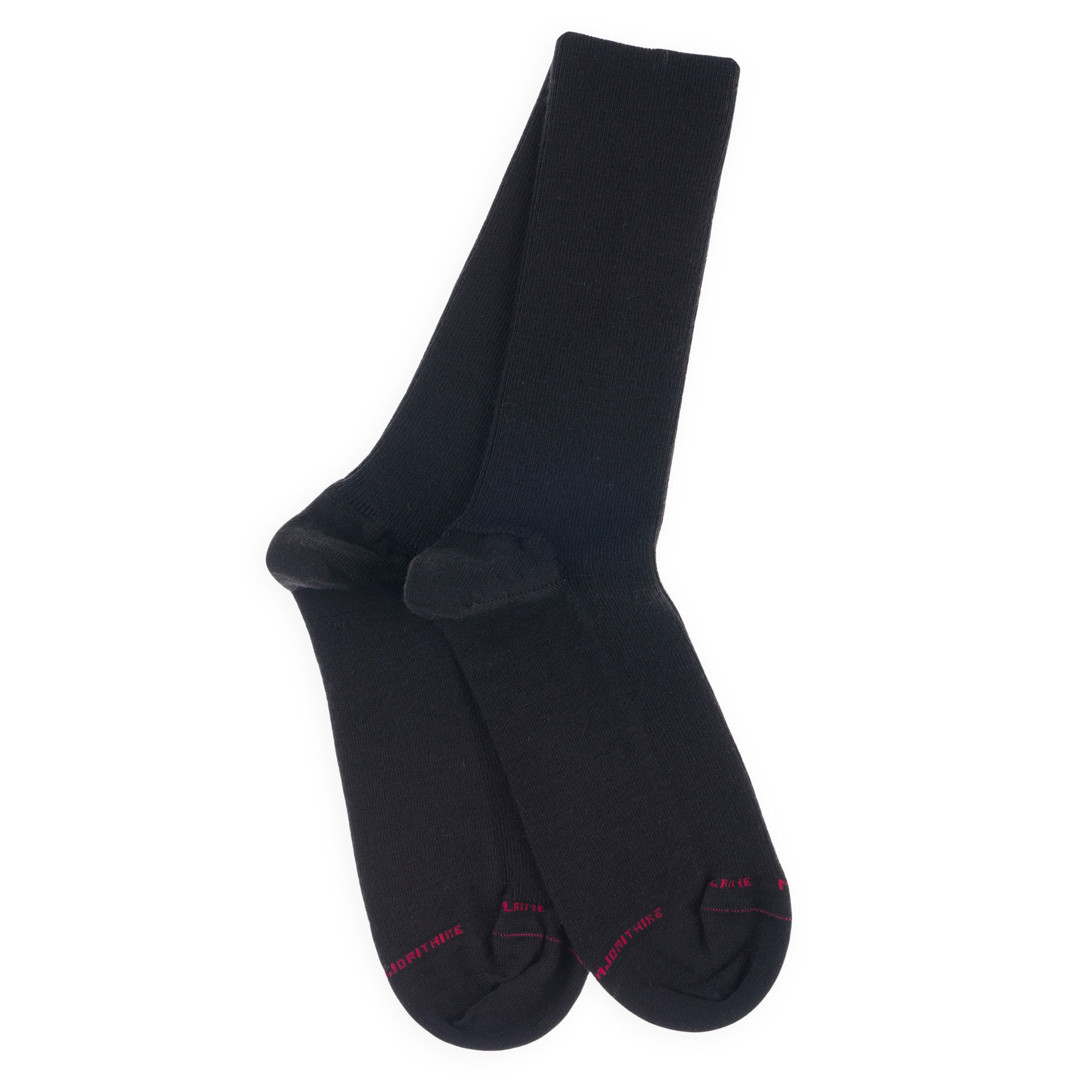 Chaussettes Non Comprimantes en laine mérinos Noir - Unies