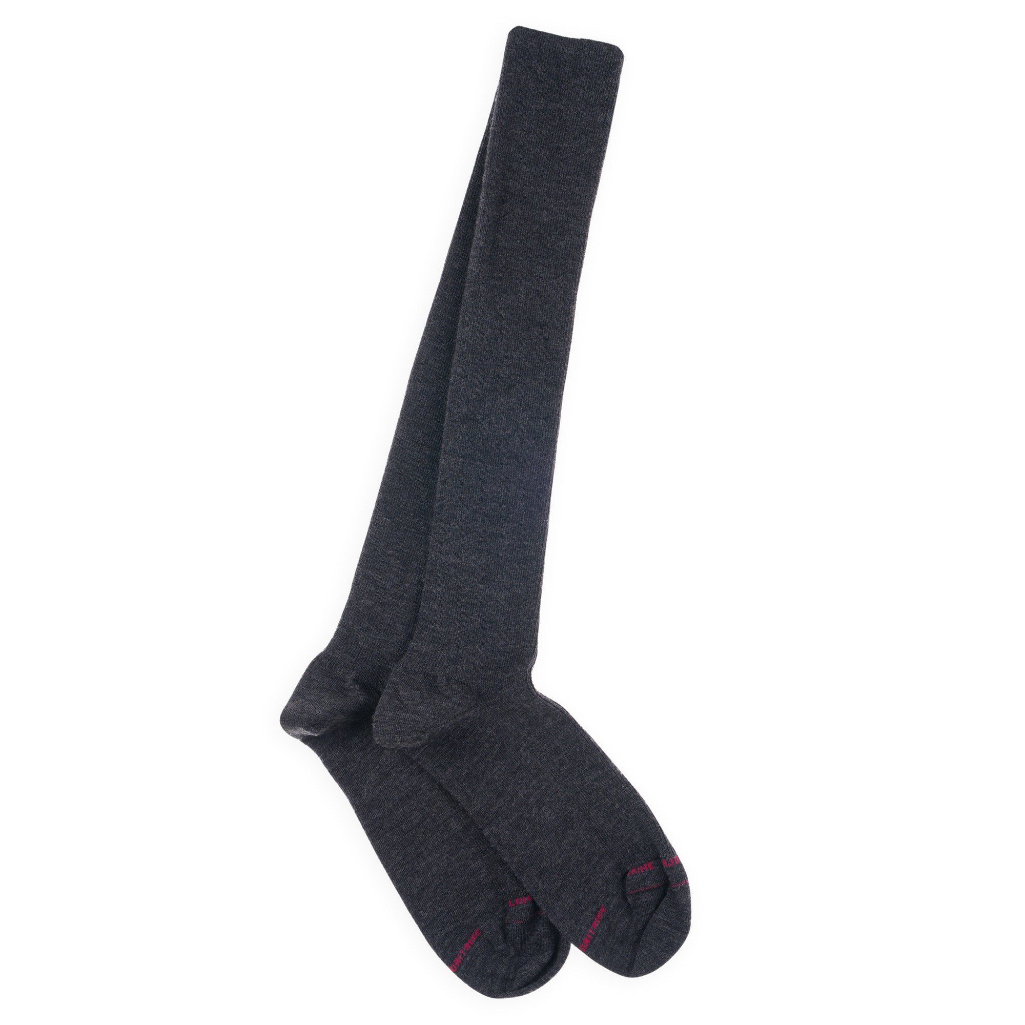 Chaussettes hautes en laine mérinos Anthracite - Non Comprimantes
