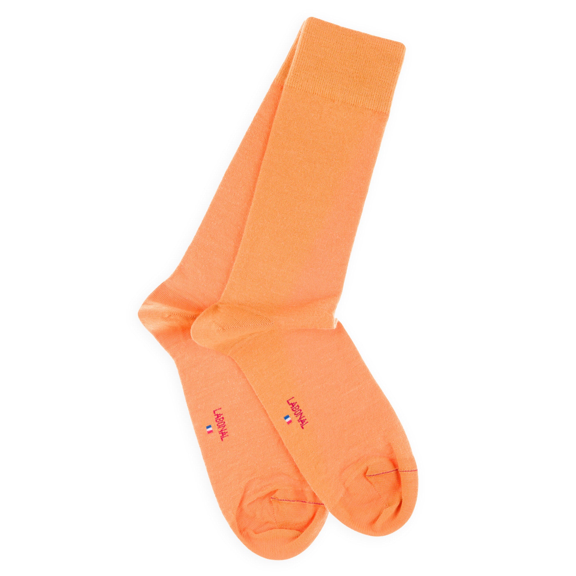 Chaussettes Unies jersey laine mérinos et intérieur coton Jaune