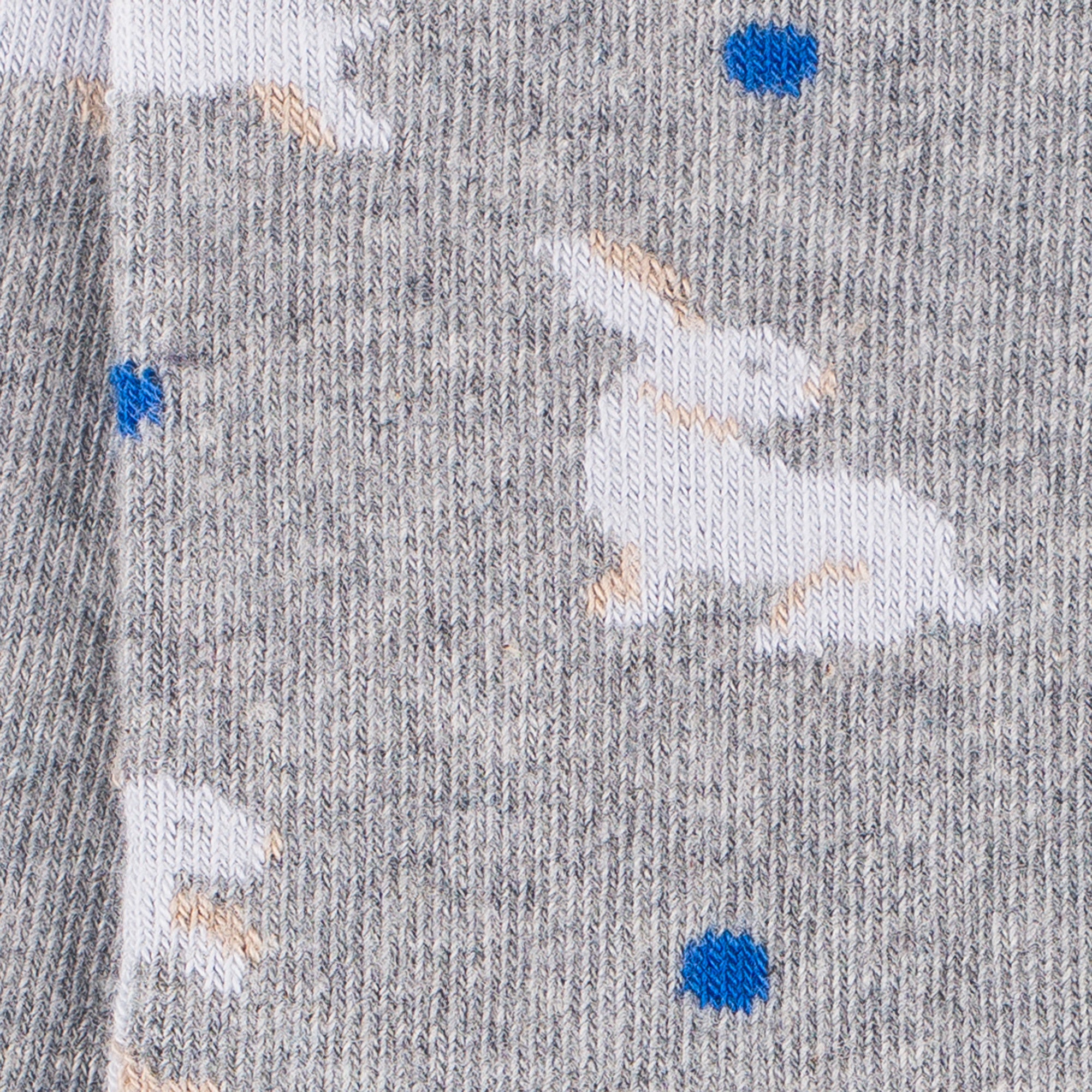 Chaussettes en coton Gris - Motifs semis lapins