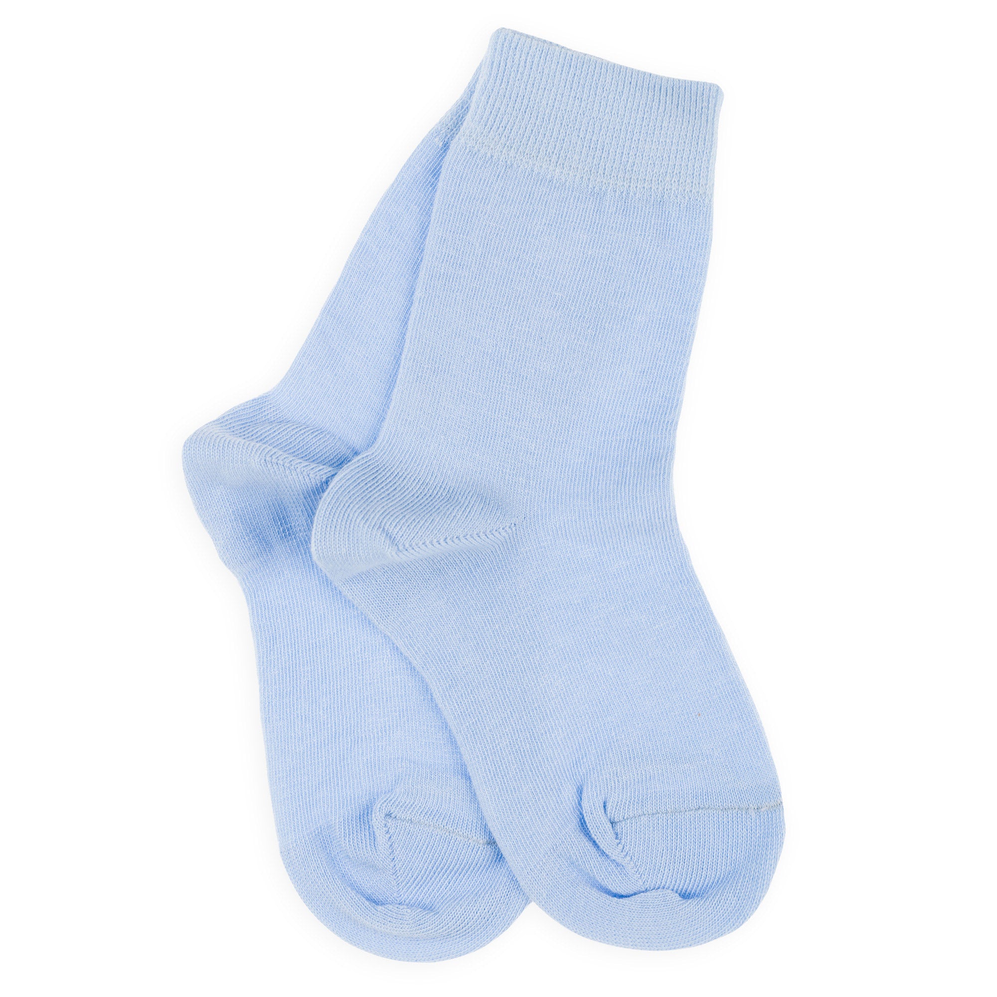 Chaussettes Unies jersey coton Bleu clair