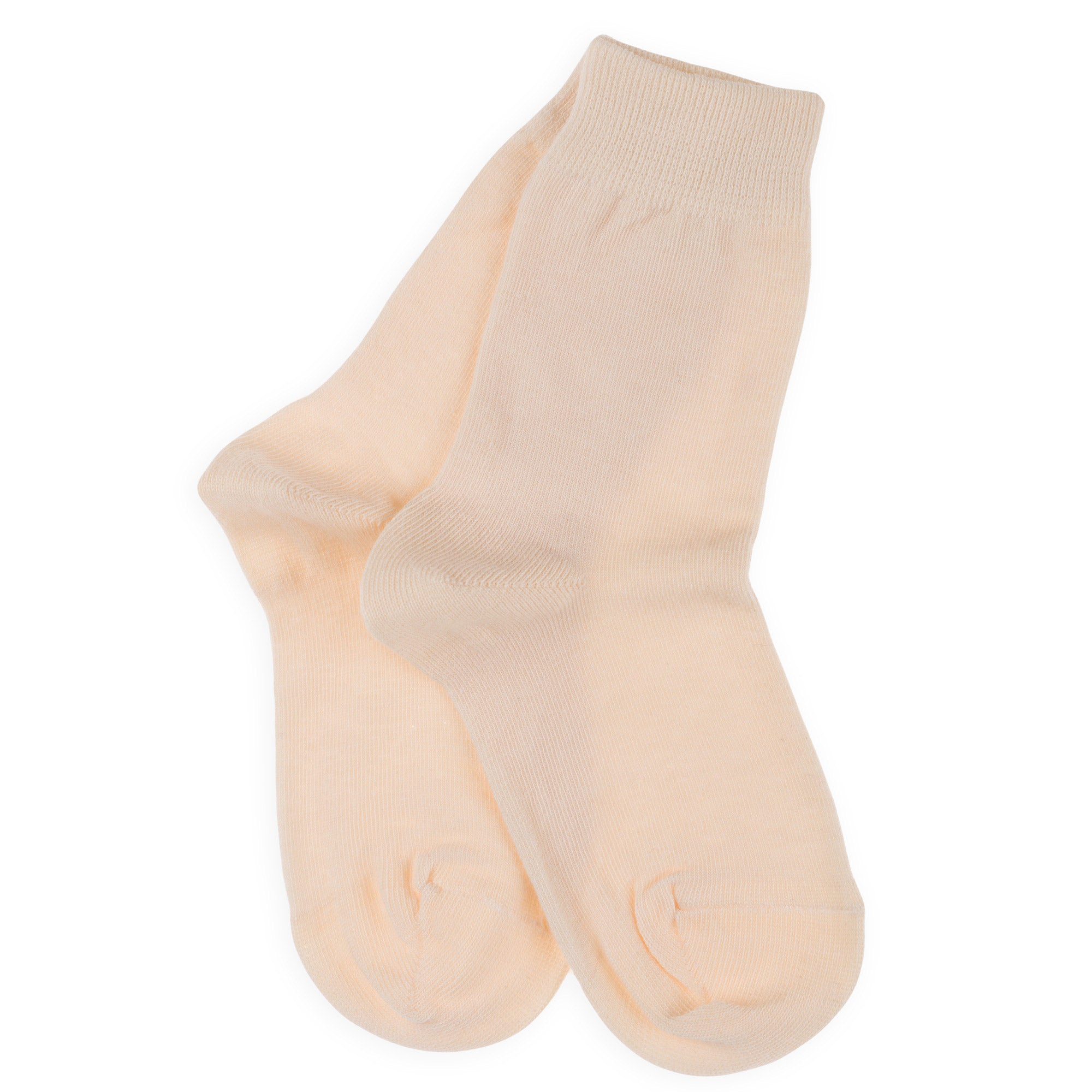 Chaussettes Unies jersey coton Ecru