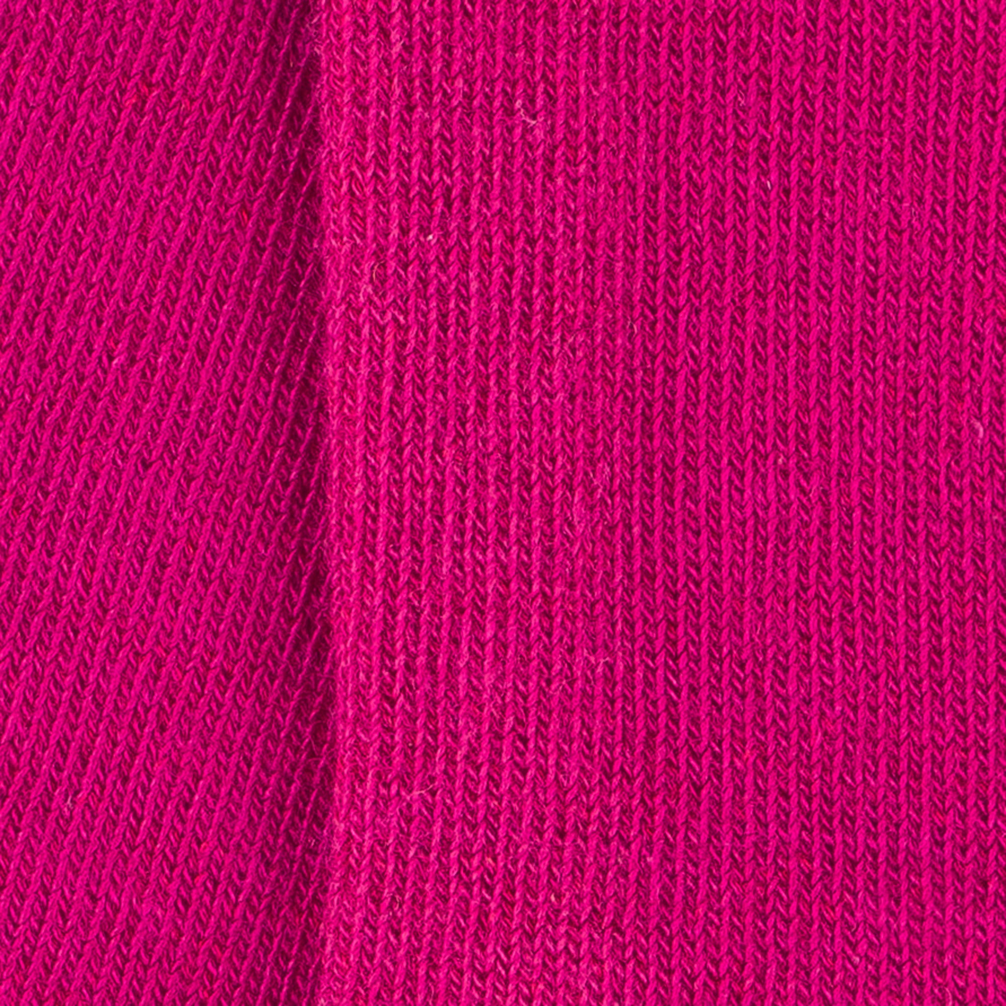 Chaussettes Unies jersey coton Rose fuchsia