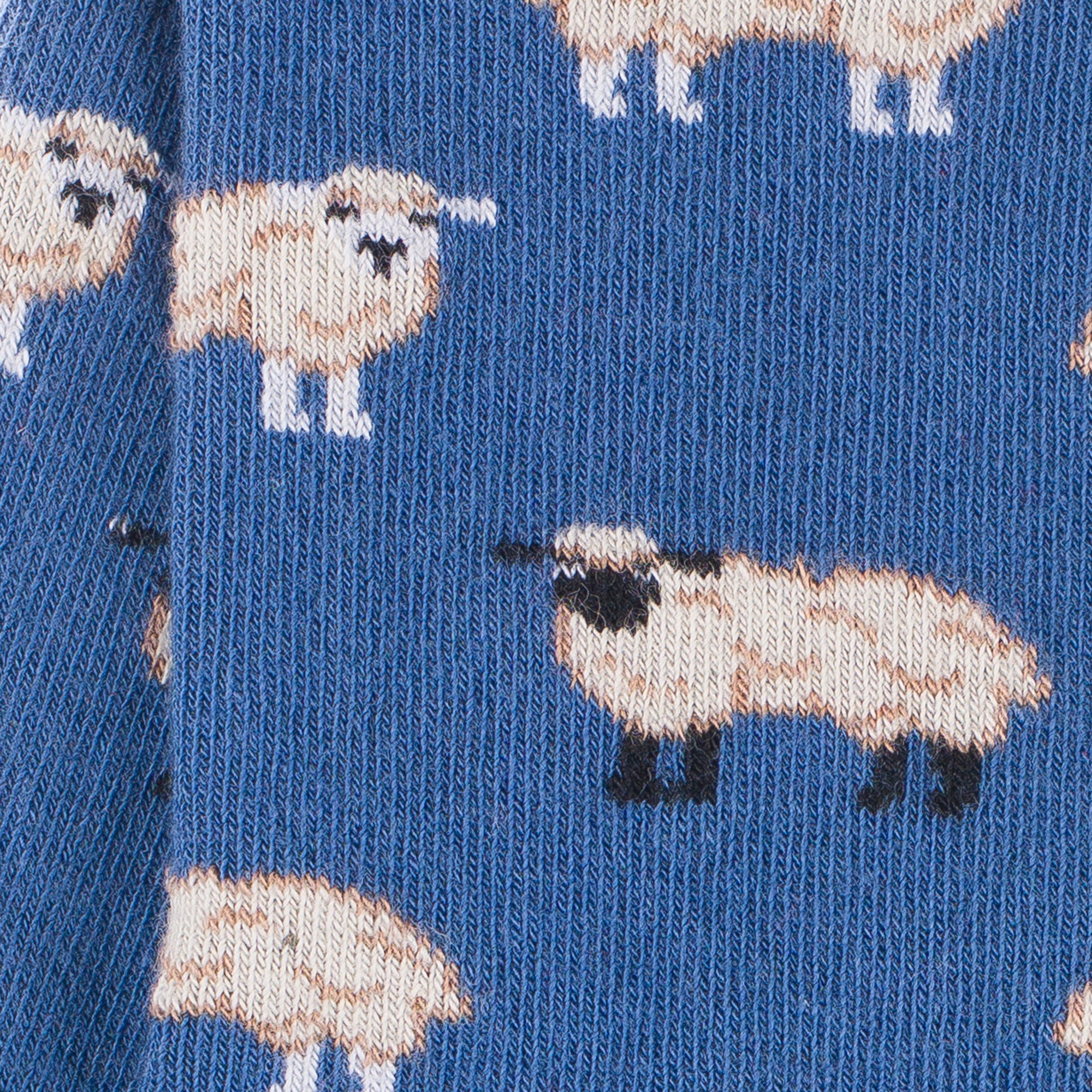 Chaussettes en coton Bleu - Motifs moutons