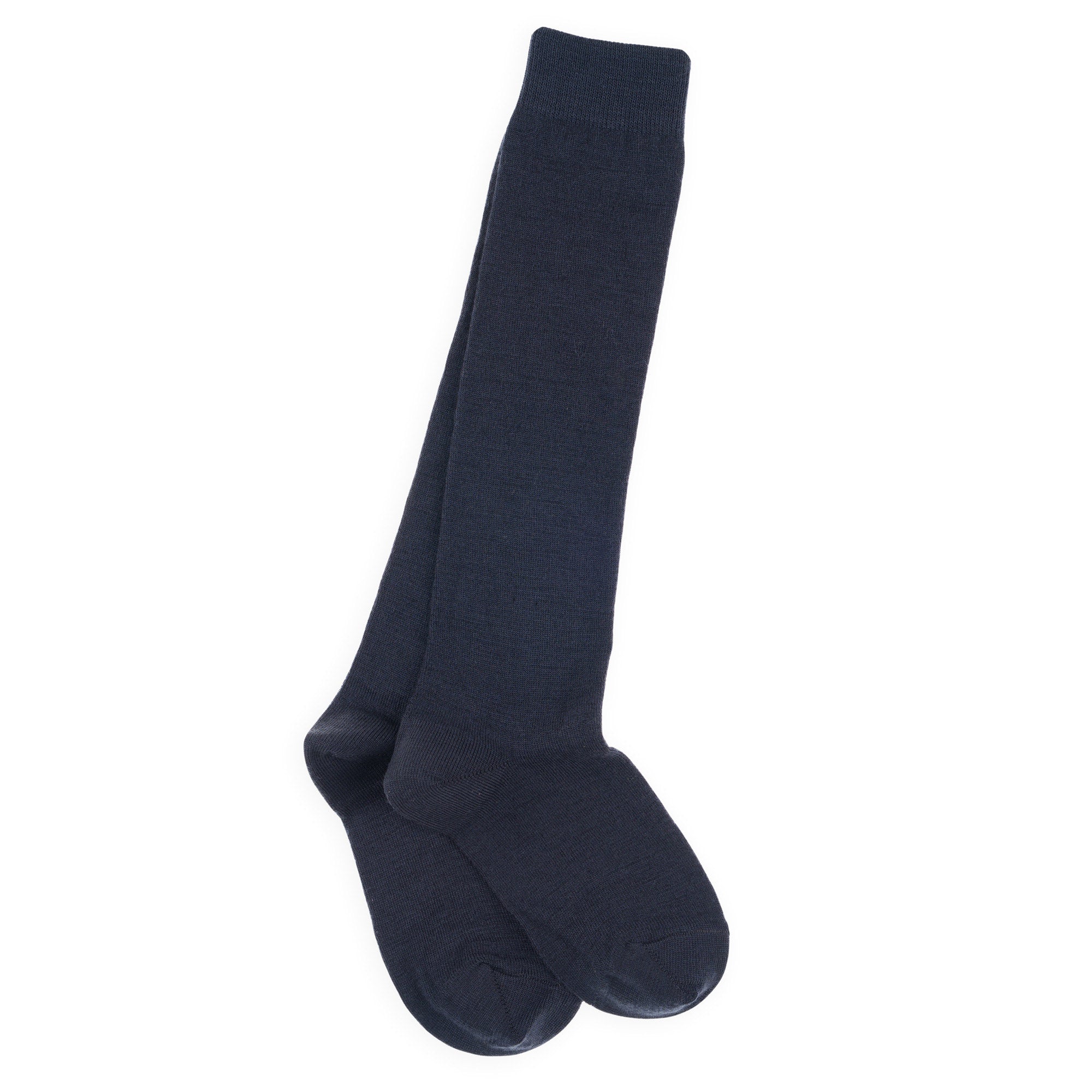 Chaussettes hautes laine mérinos et intérieur coton Gris foncé