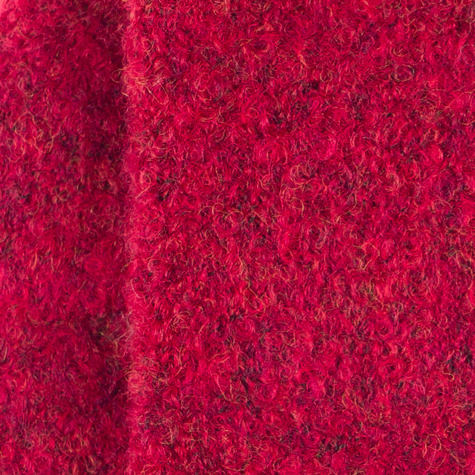 Chaussettes en laine mérinos Rouge - Bouclette polaire
