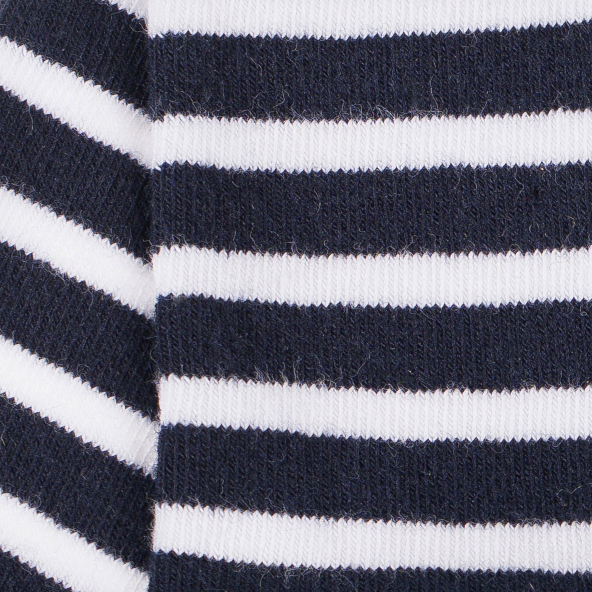 Socquettes en coton Marine - Rayures marinières