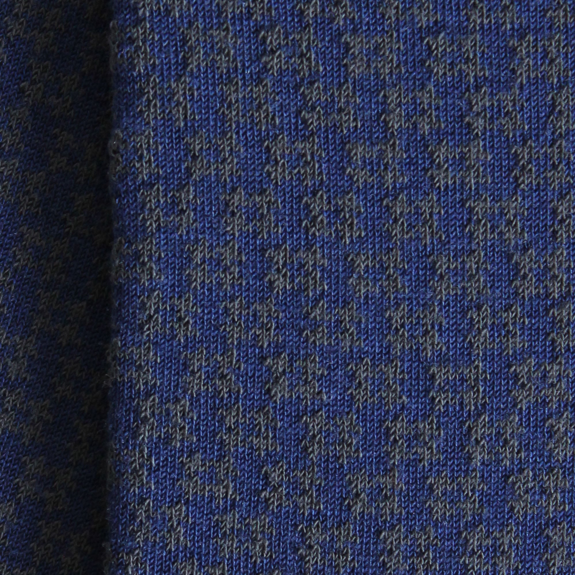 Chaussettes laine bleu pied de poule