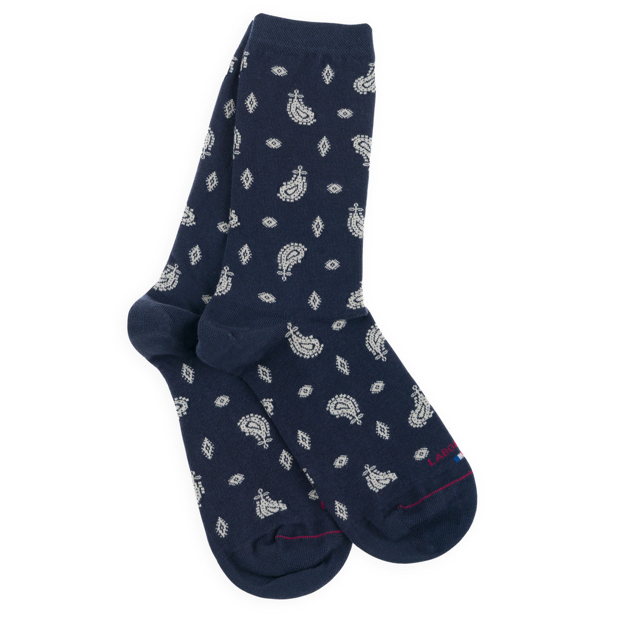 Chaussettes en coton Marine - Motifs bandana