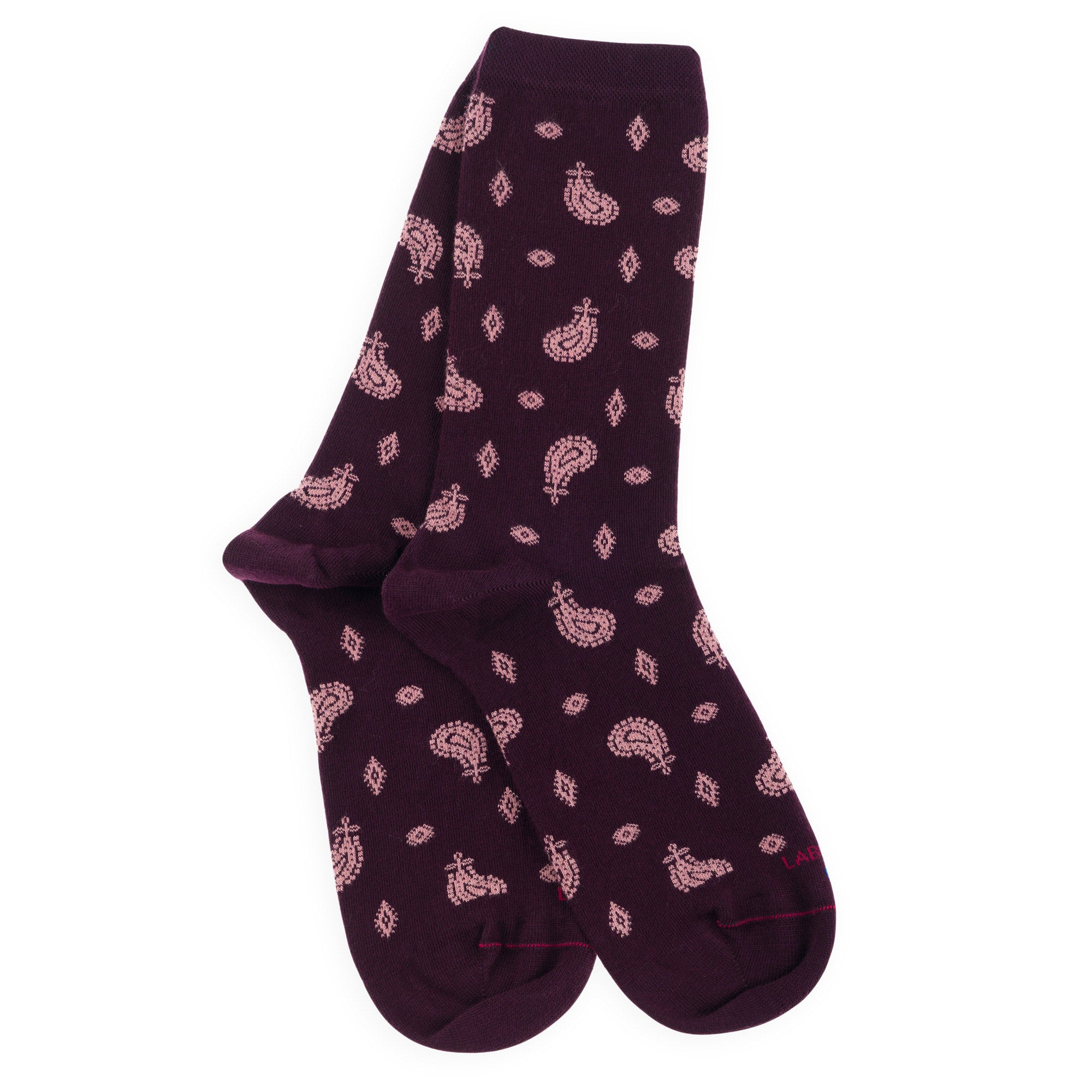 Chaussettes en coton Violet - Motifs bandana