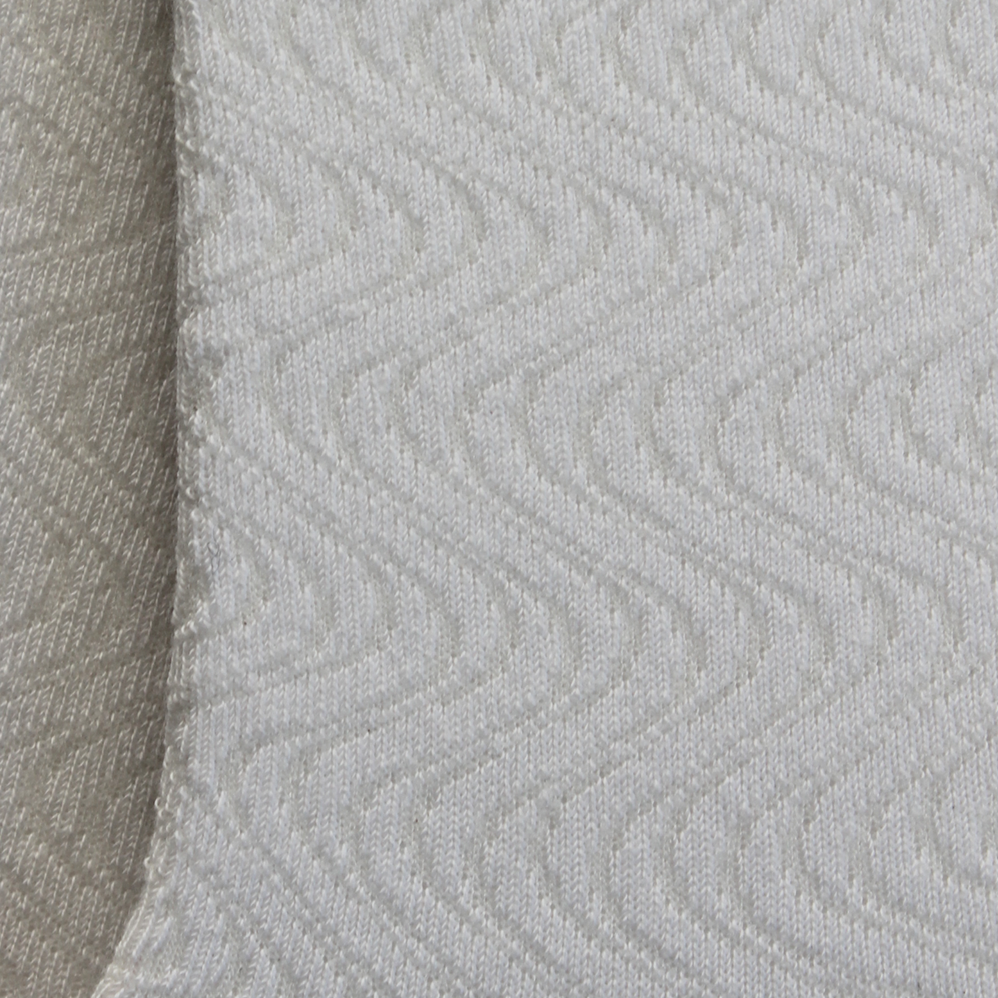 Socquettes en coton ajourées Blanc - Vagues