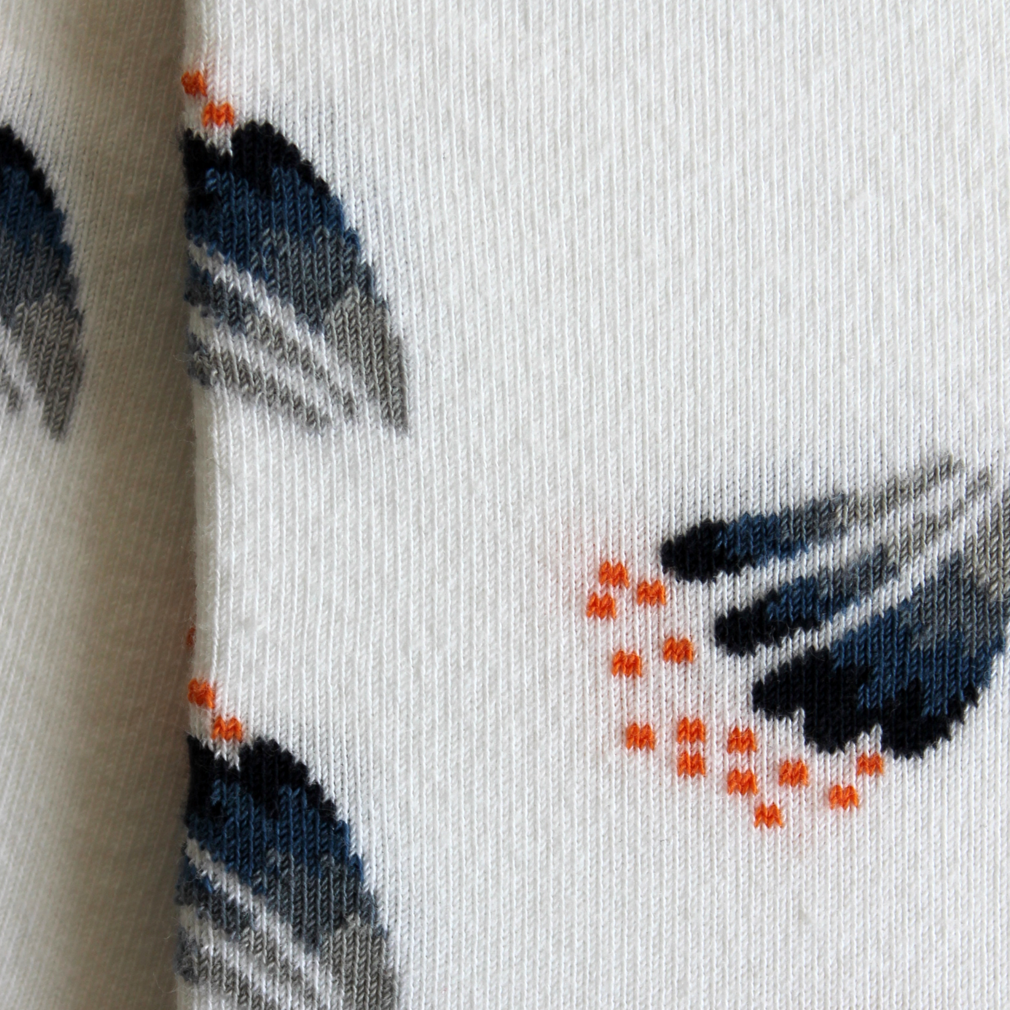 Socquettes en coton Blanc - Feu d'artifice