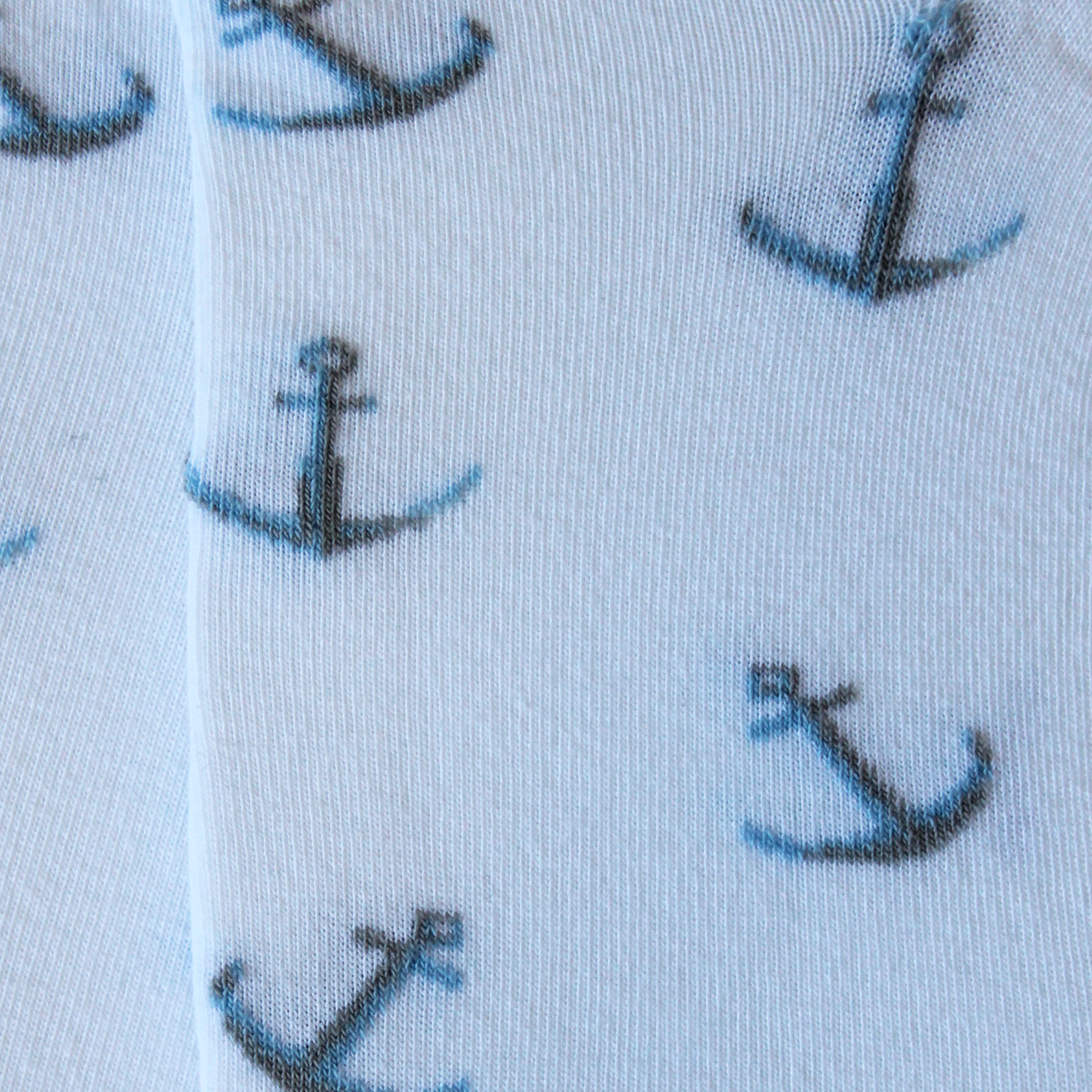 Mini-socquettes en coton Blanc - Semis ancres