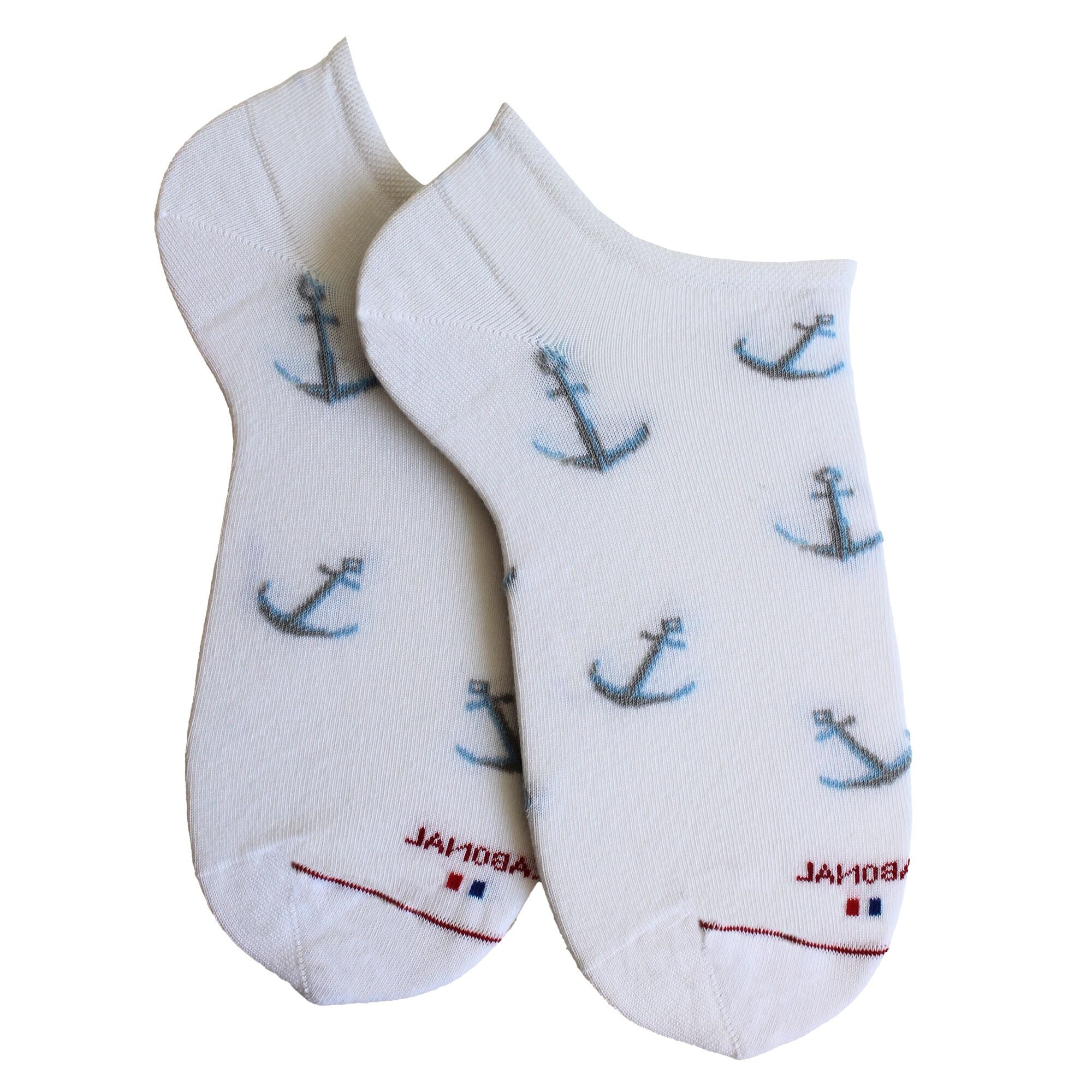 Mini-socquettes en coton Blanc - Semis ancres
