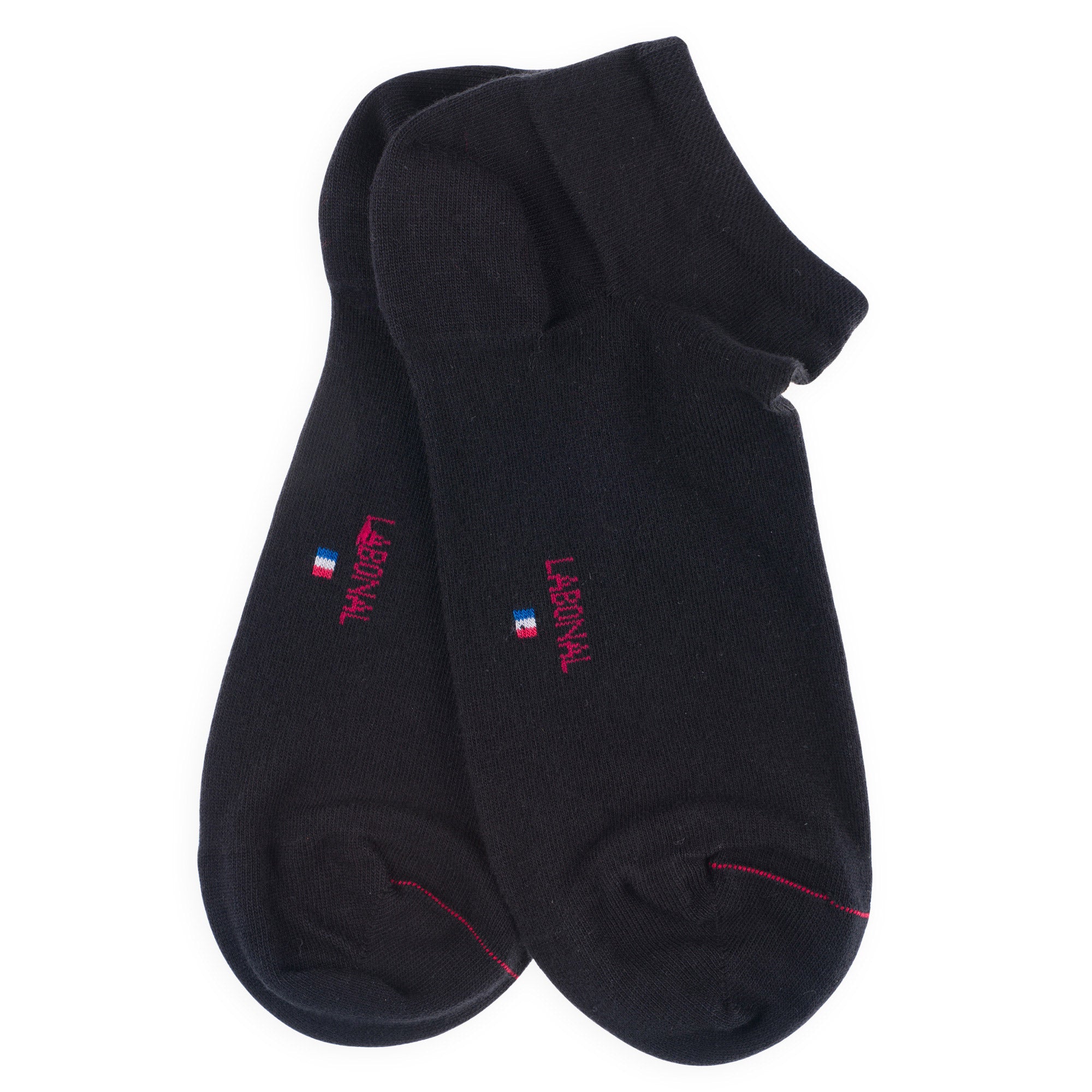 Mini-socquettes en coton Noir - Unies jersey