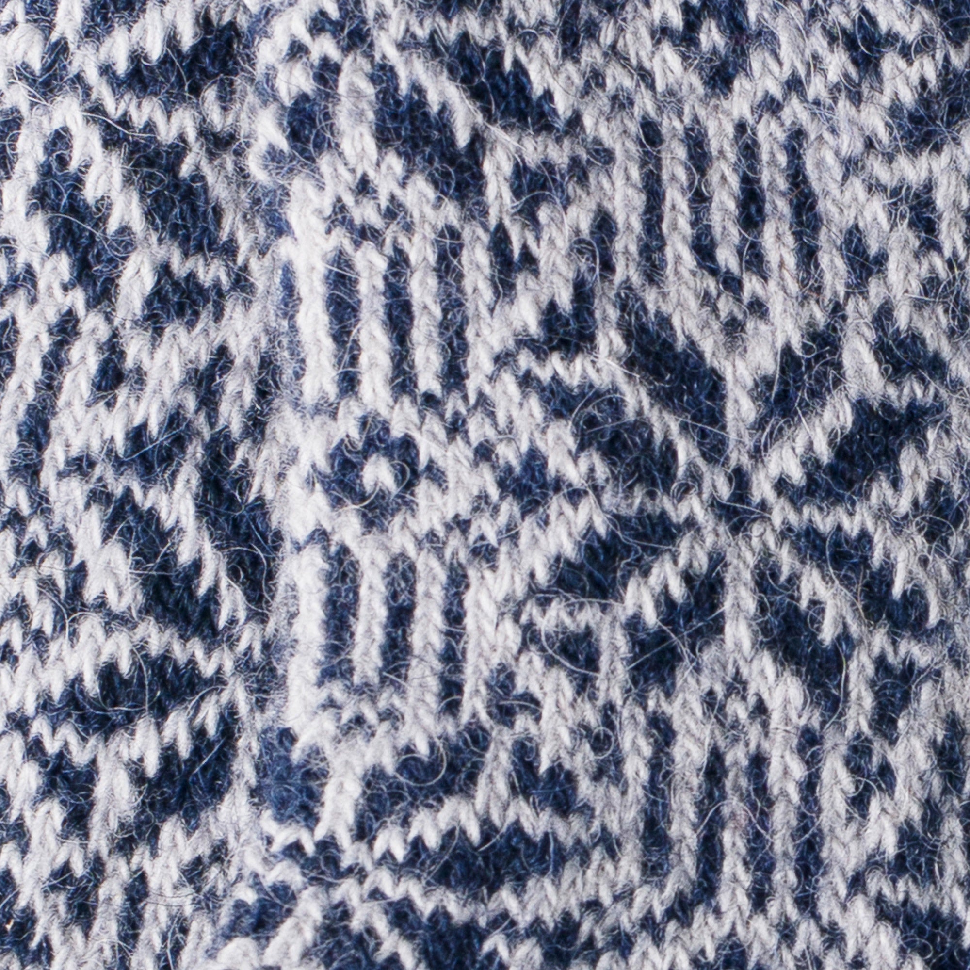 Chaussettes alpaga épaisses Marine - Style Norvégien bicolore