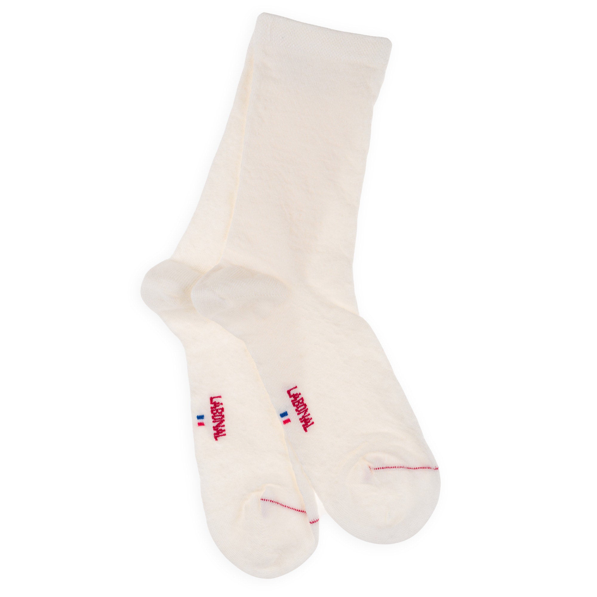 Chaussettes en lin Blanc - Unies jersey