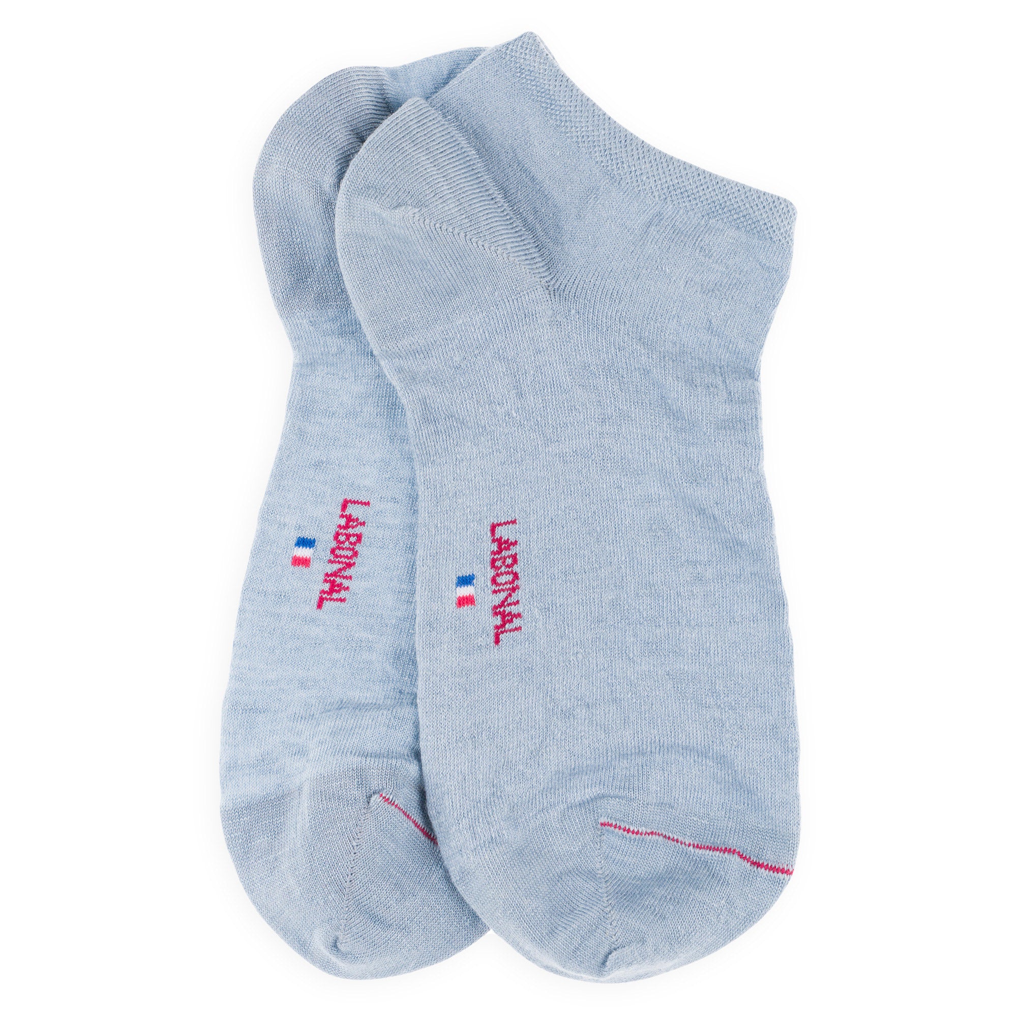 Mini-socquettes en lin Bleu ciel - Unies jersey