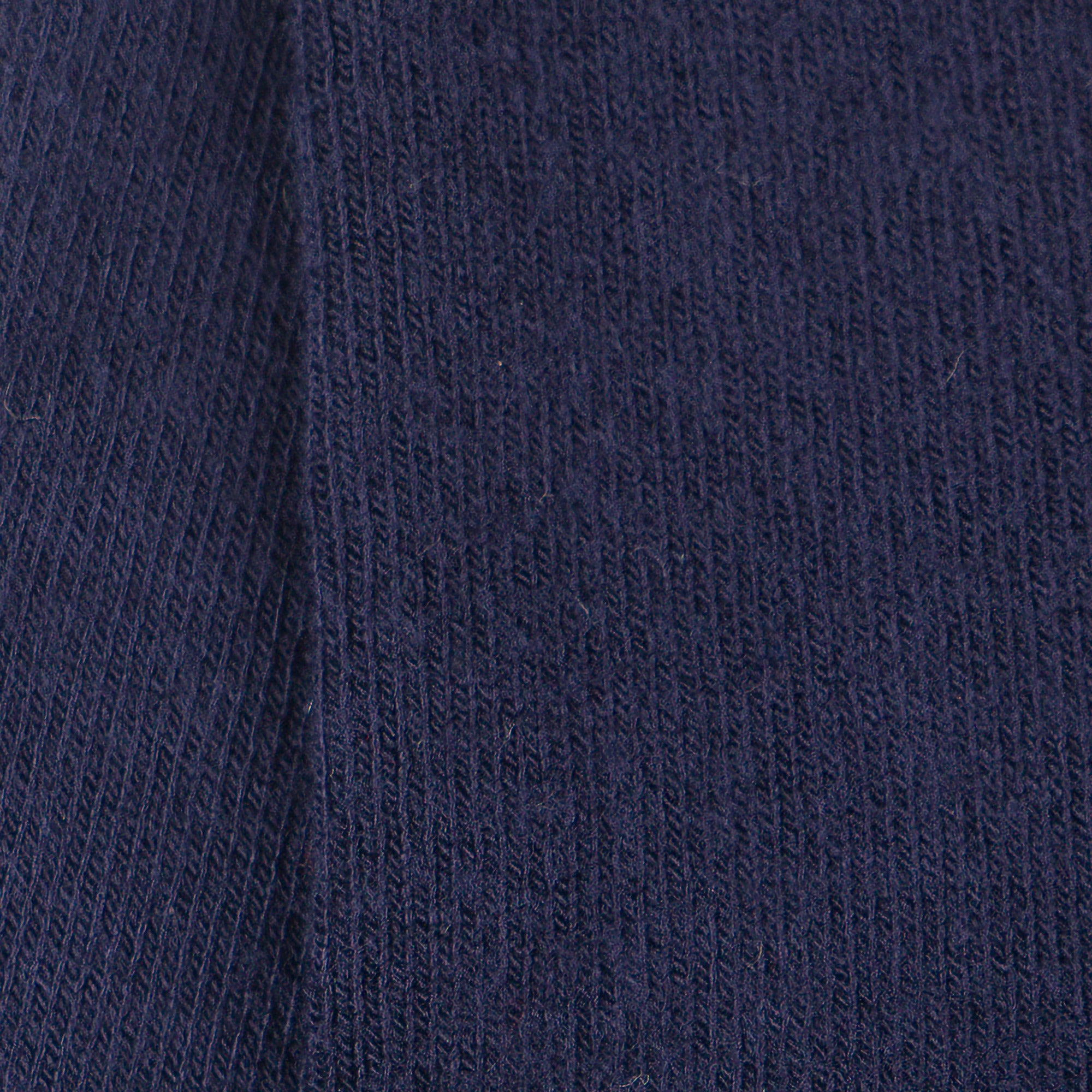 Socquettes en bambou Marine - Unies jersey roulottées